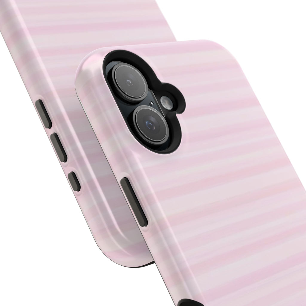 MagSafe pink stripes case