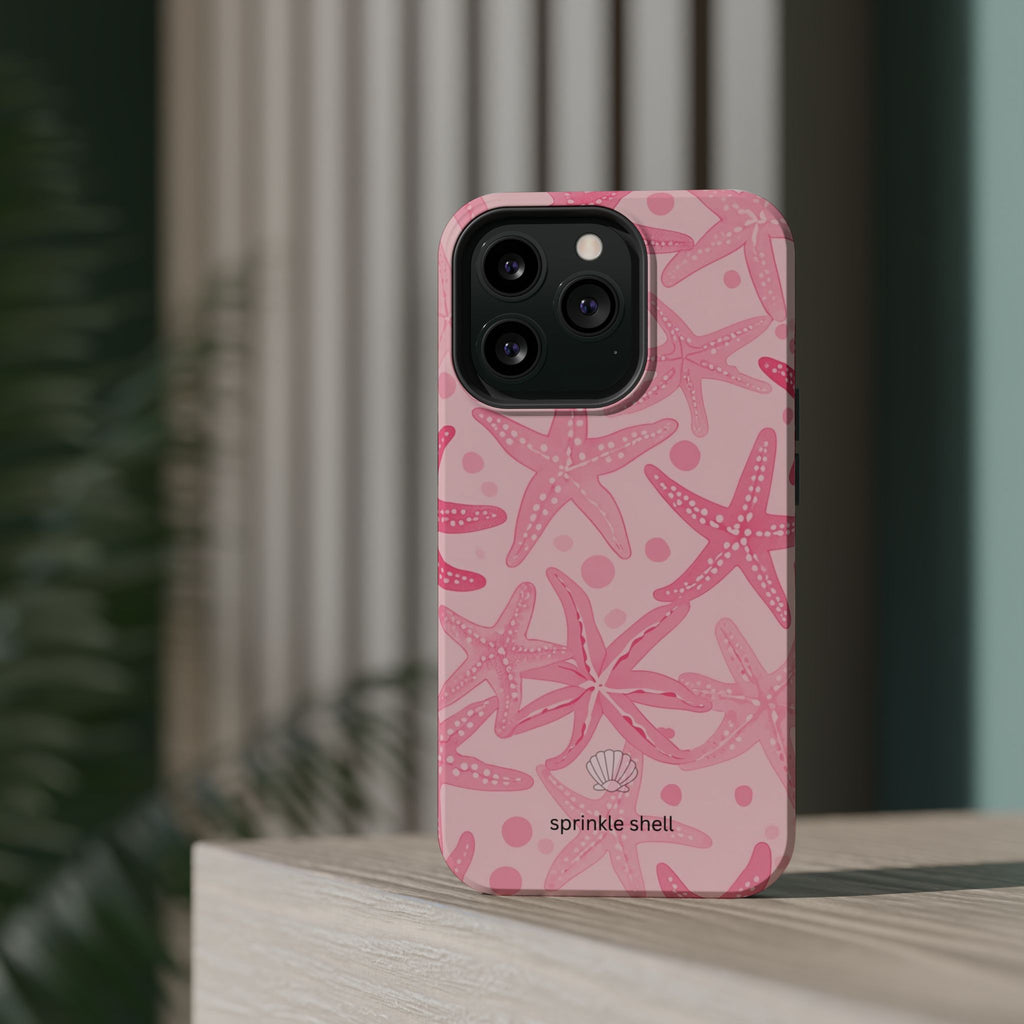 MagSafe Pink Starfish Iphone Case