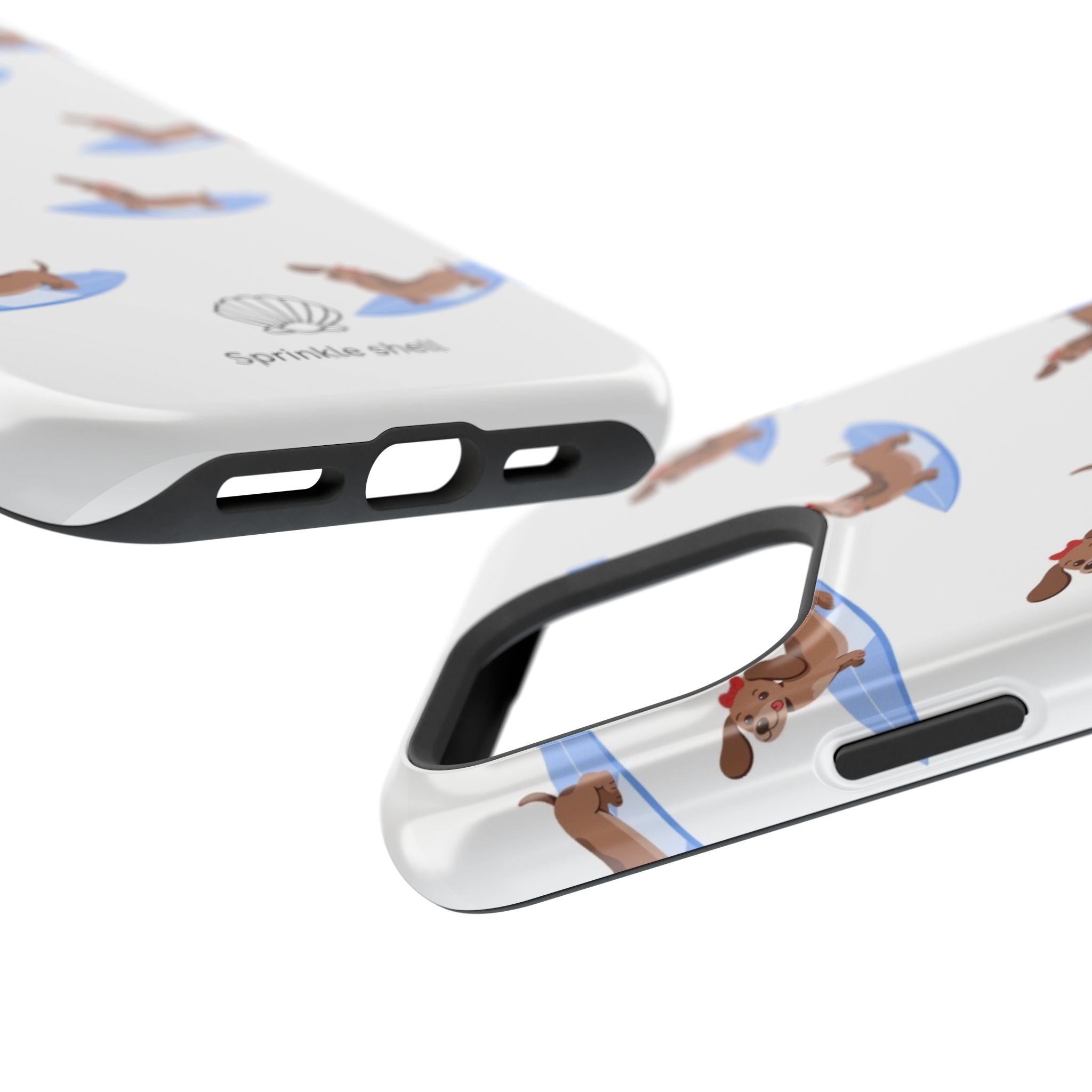 MagSafe surfing dachsund phone case