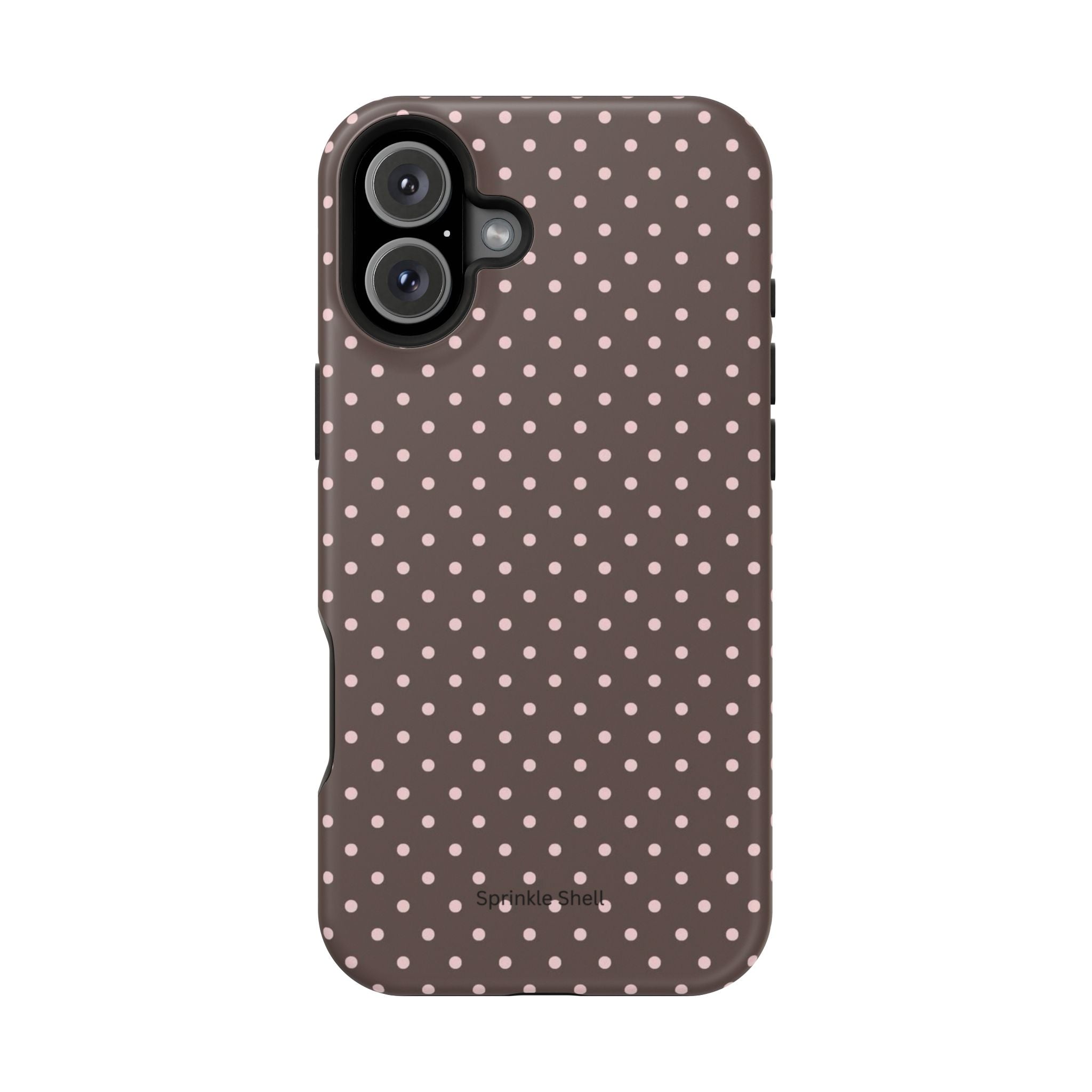 MagSafe Brown And Pink Polkadot Iphone Case