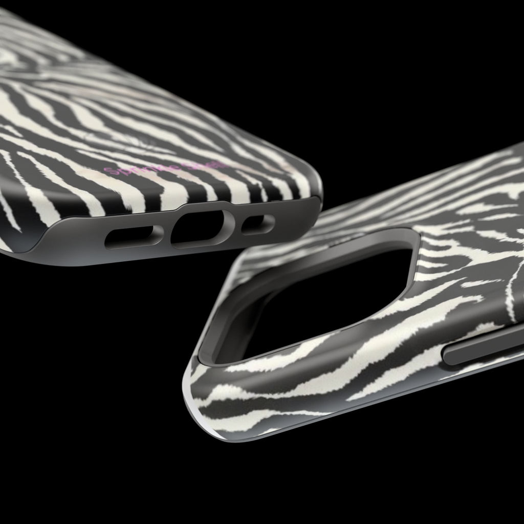 MagSafe black zebra print case