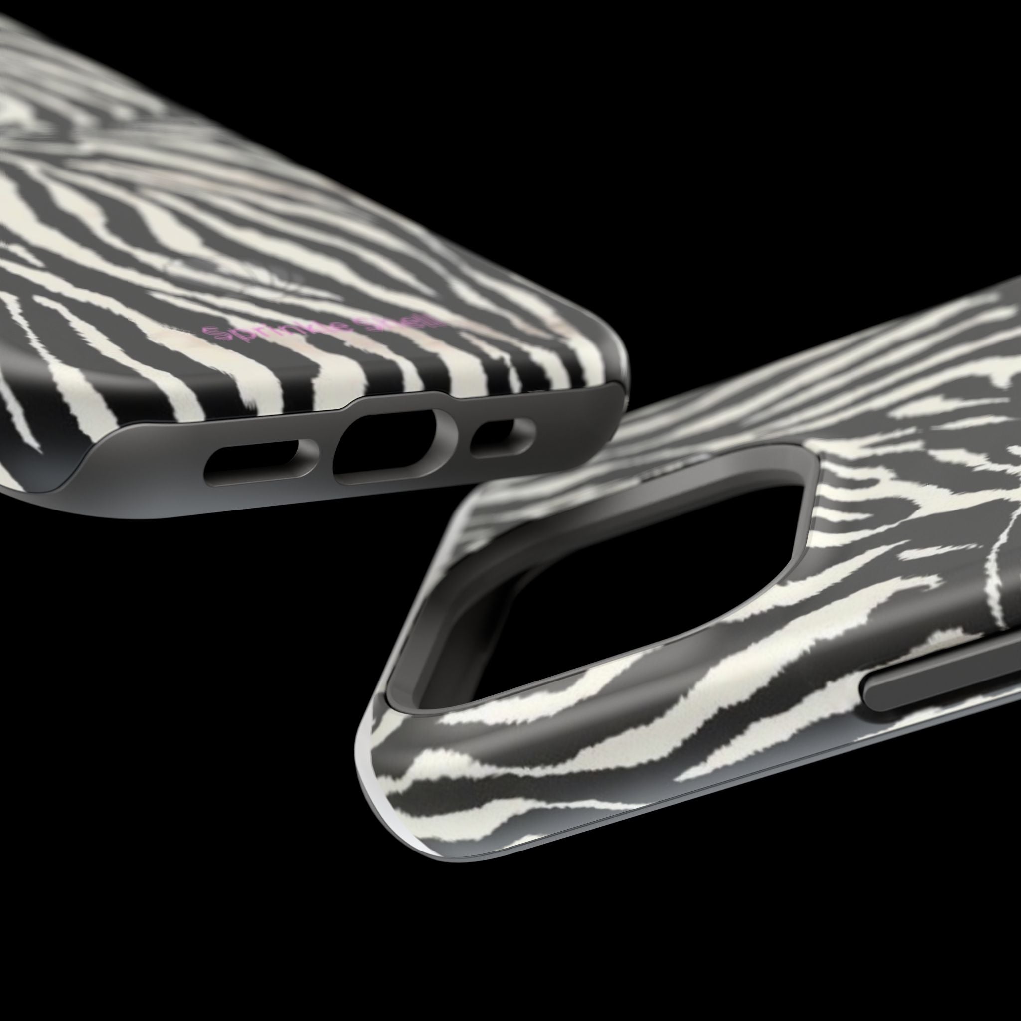 MagSafe black zebra print case