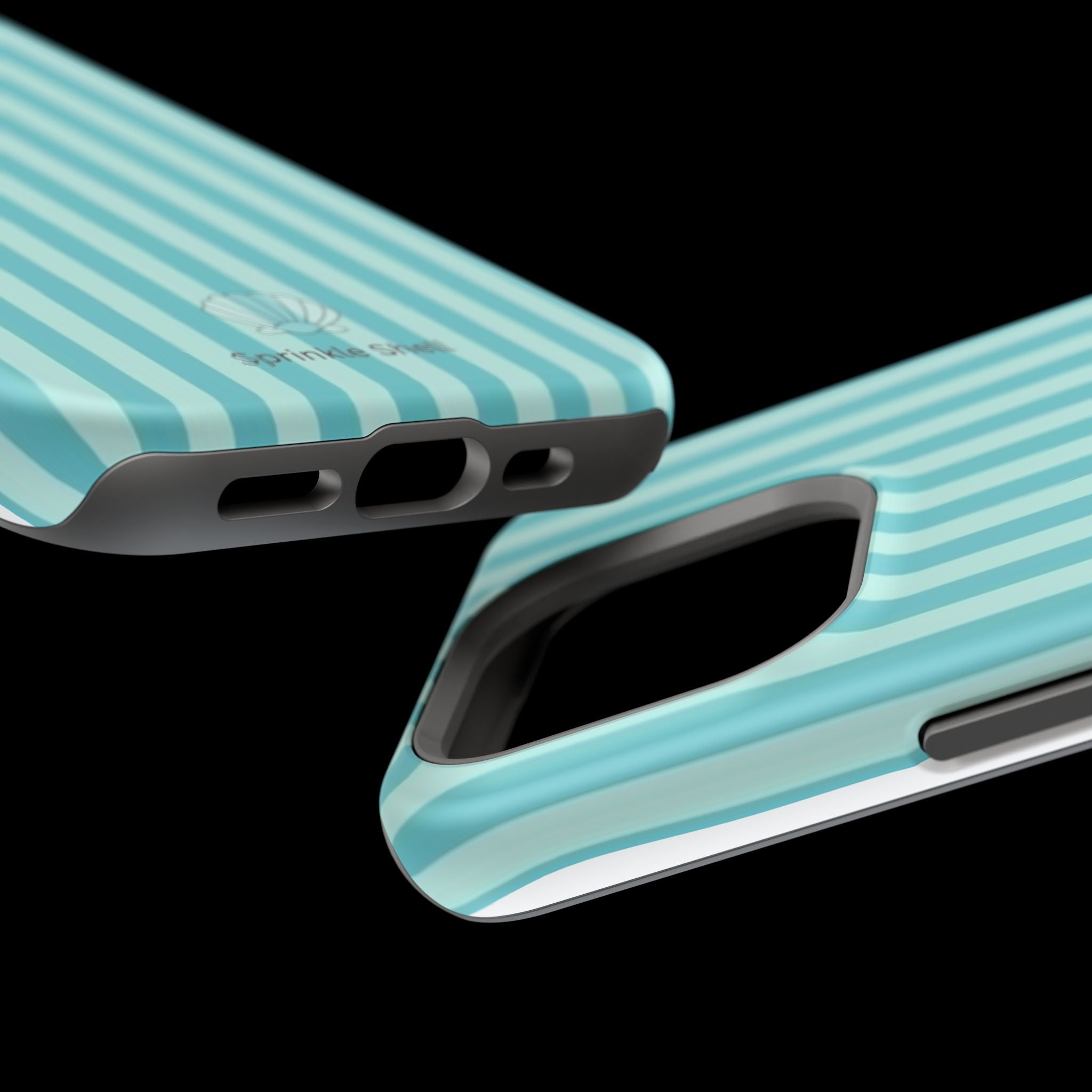 MagSafe teal striped case