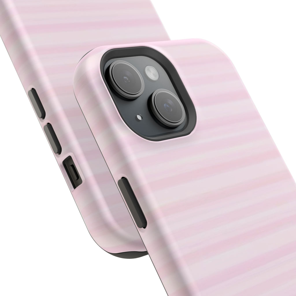 MagSafe pink stripes case