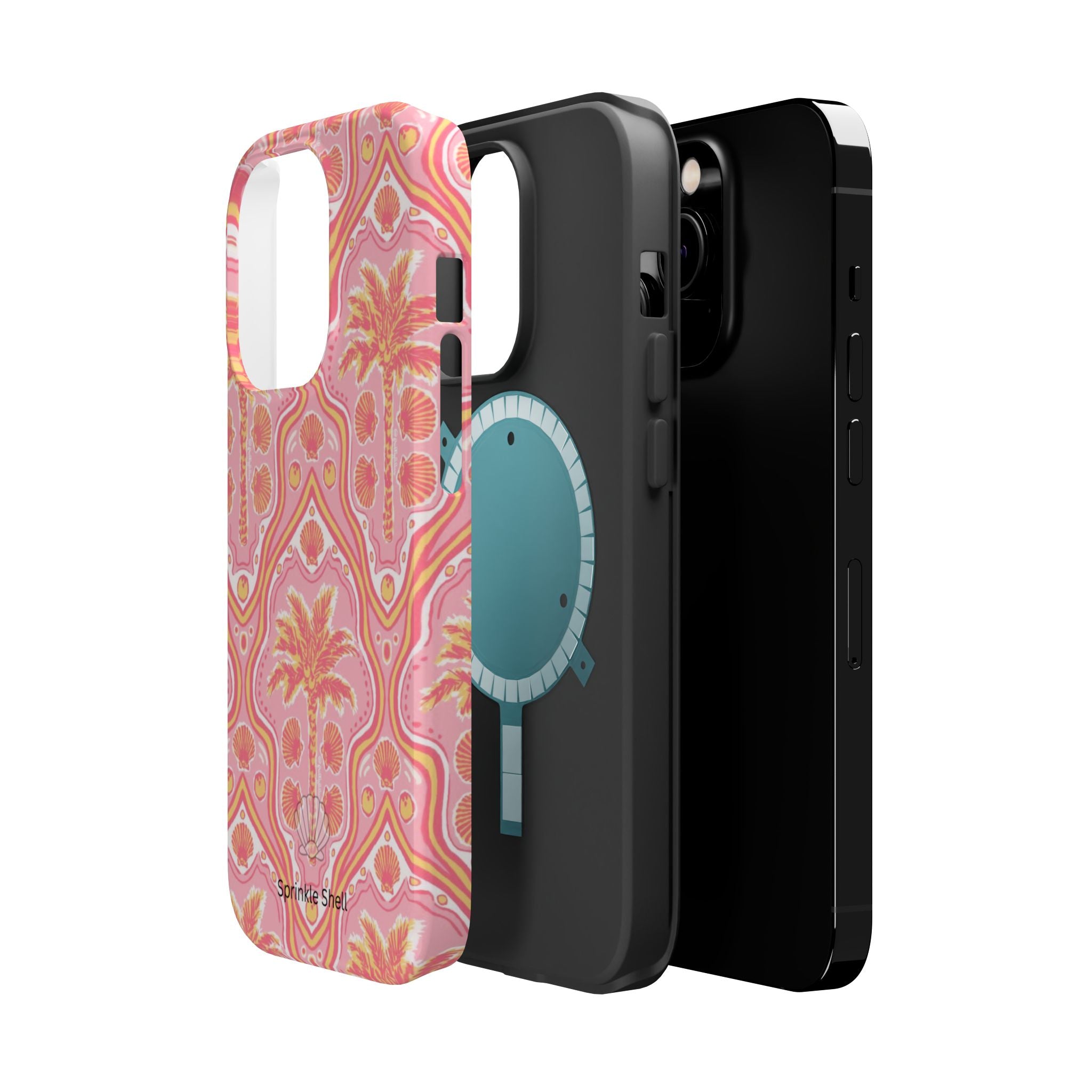 MagSafe pink pink summer palm tree case