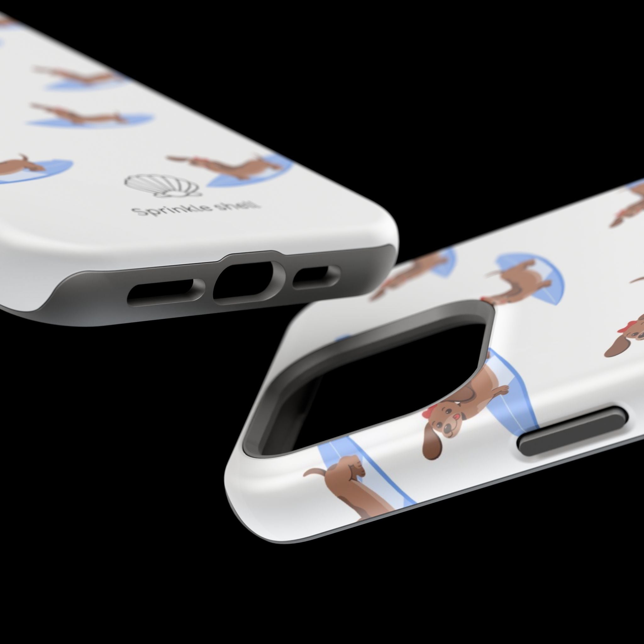 MagSafe surfing dachsund phone case
