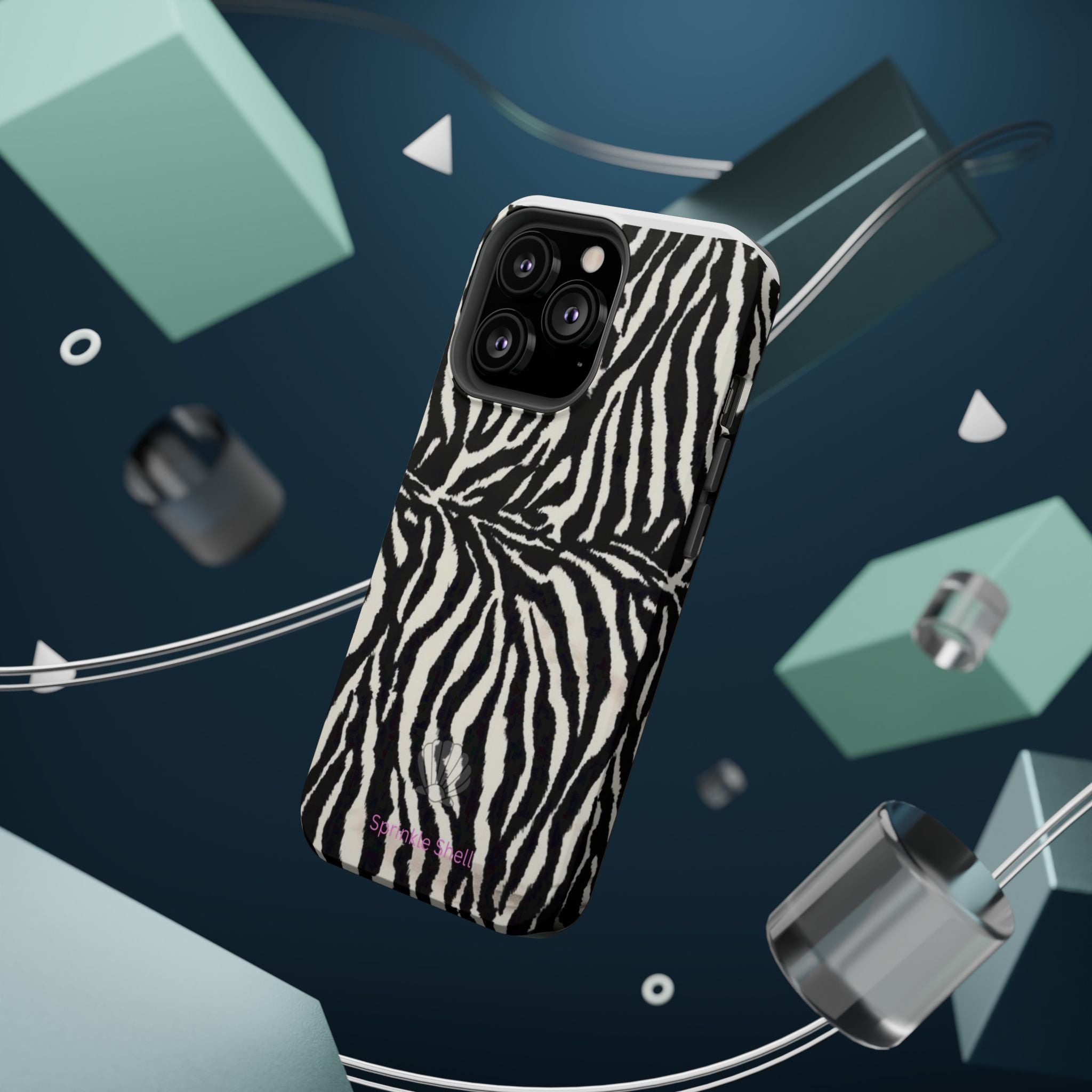 MagSafe black zebra print case