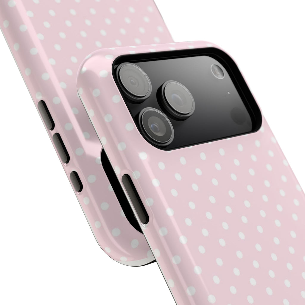 MagSafe light pink polka dots case