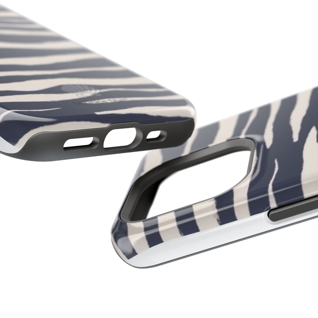 MagSafe Blue zebra print case