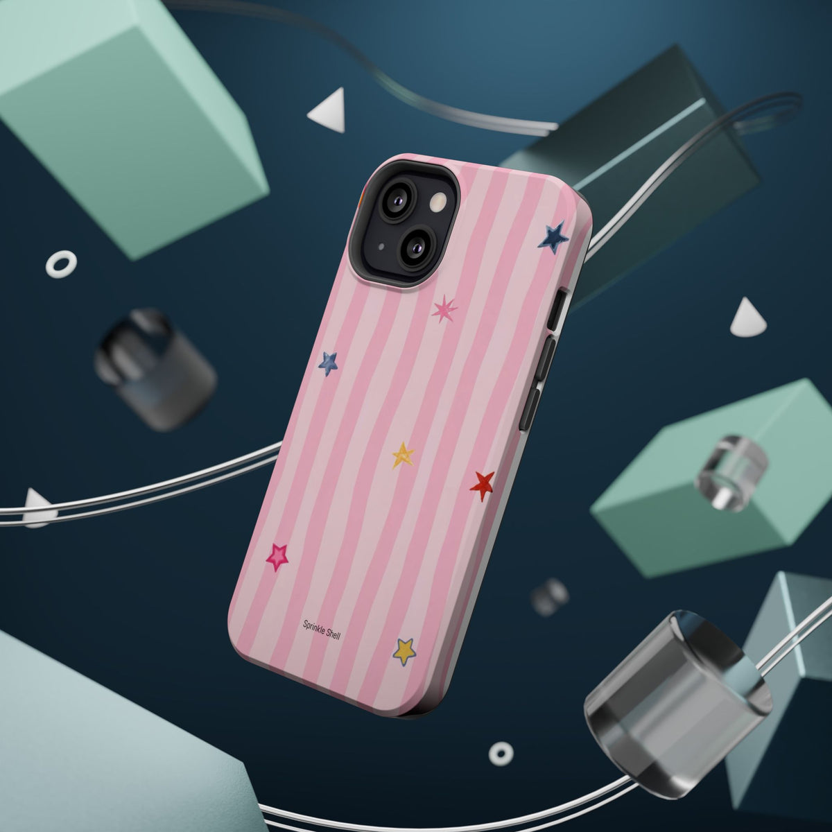 MagSafe pink lines & stars case