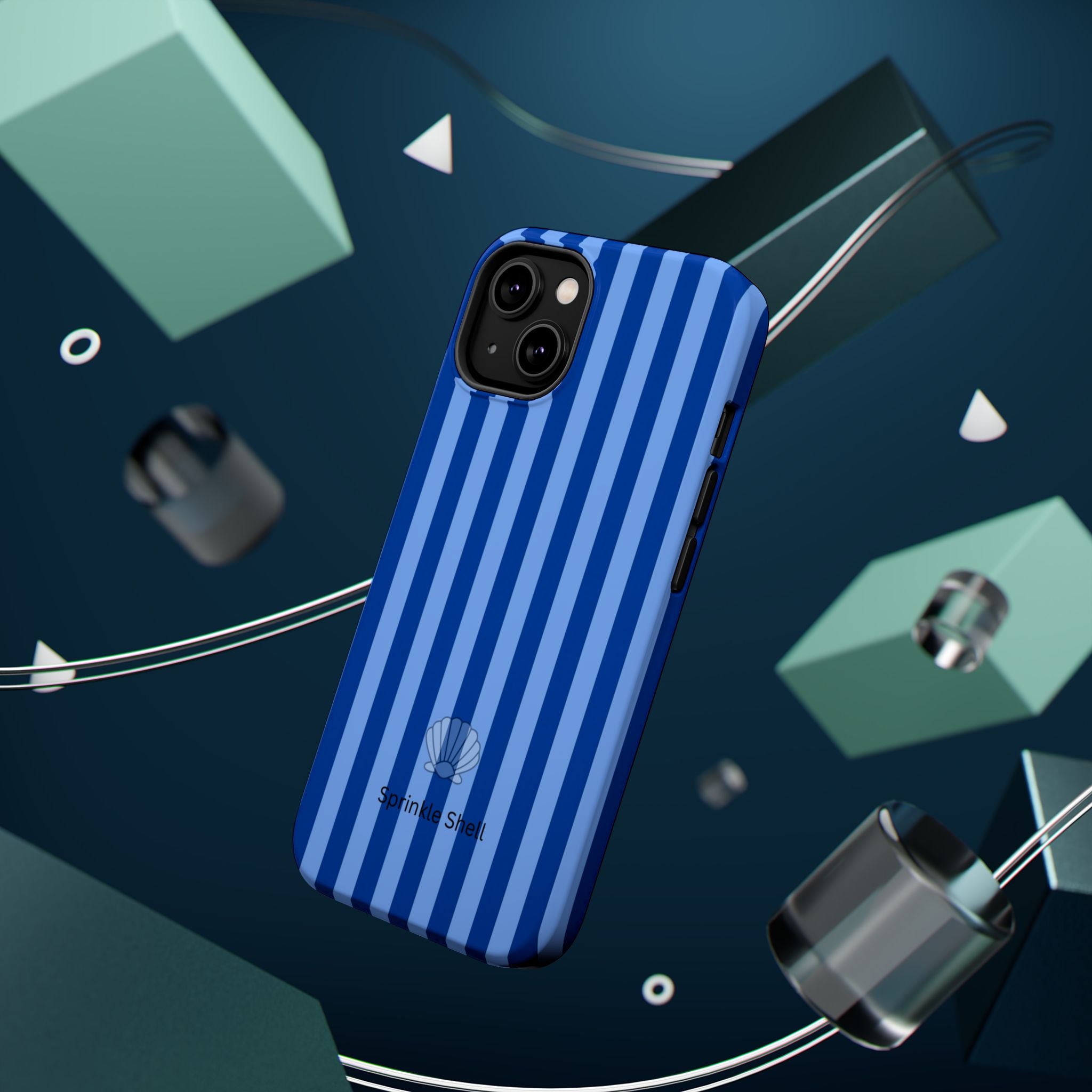 MagSafe blue striped case