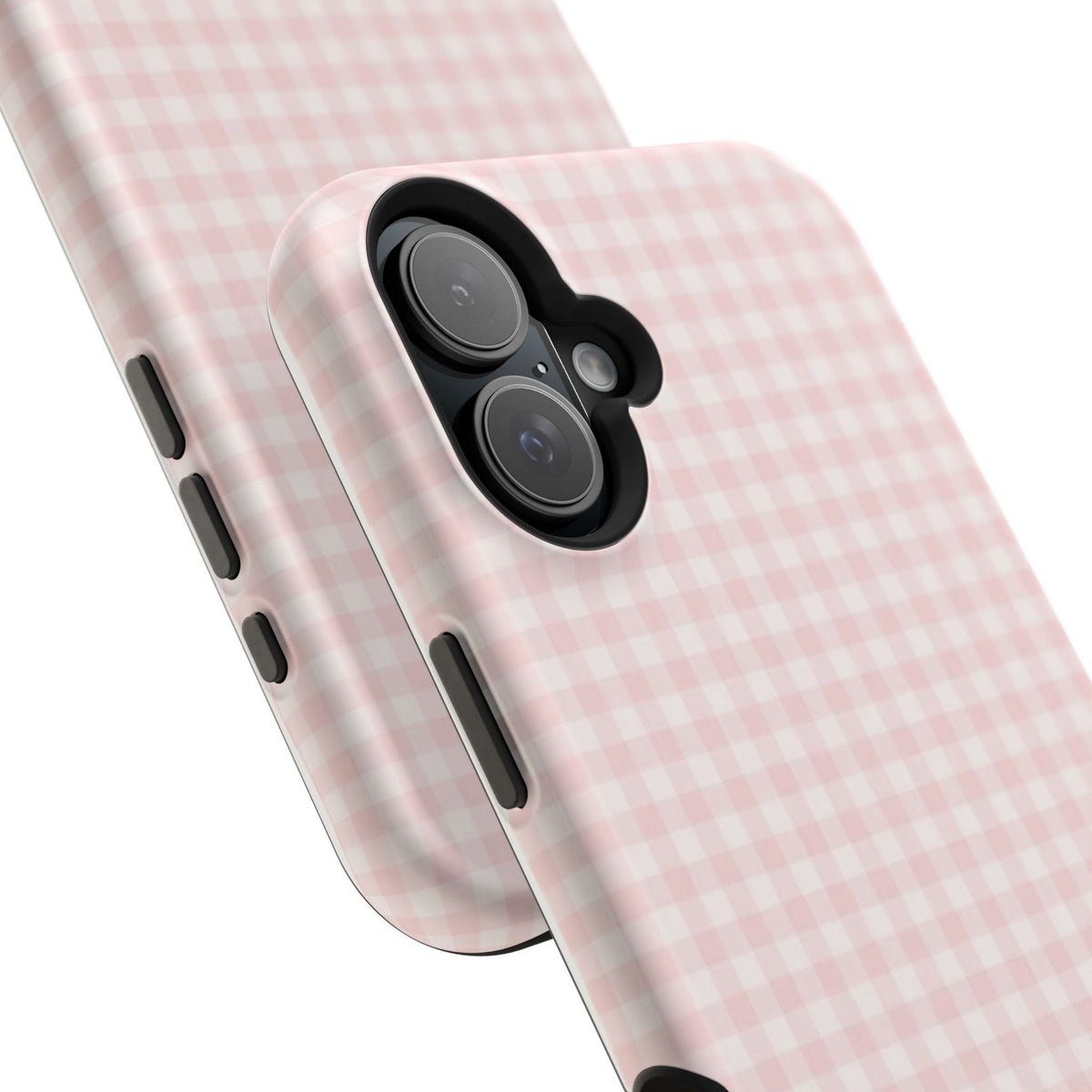 MagSafe light pink plaid case
