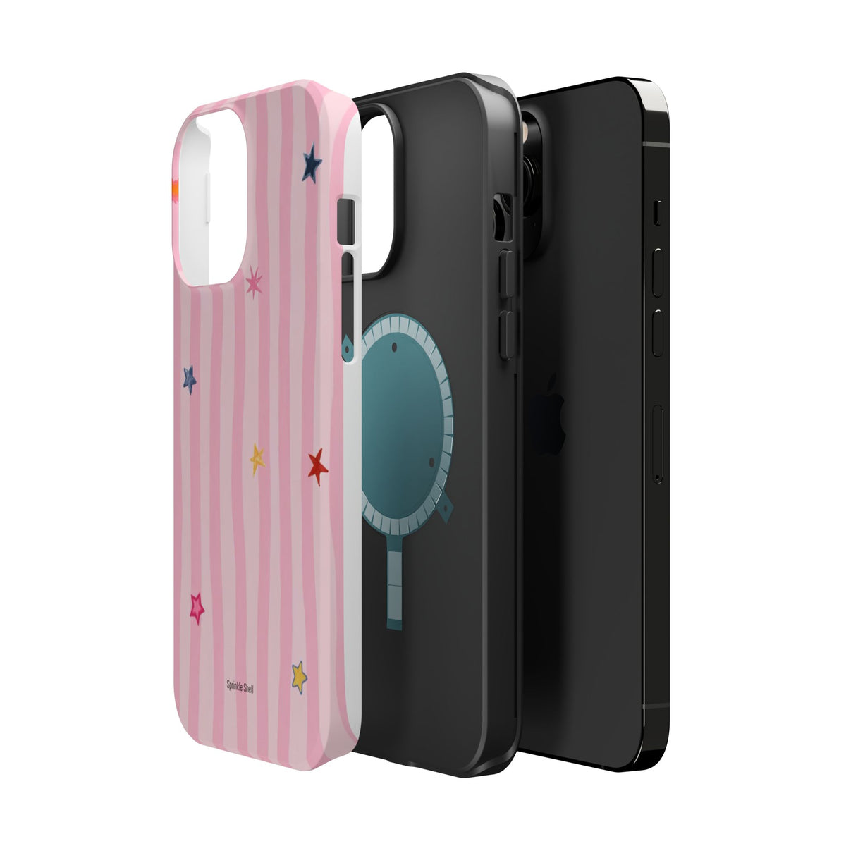 MagSafe pink lines & stars case