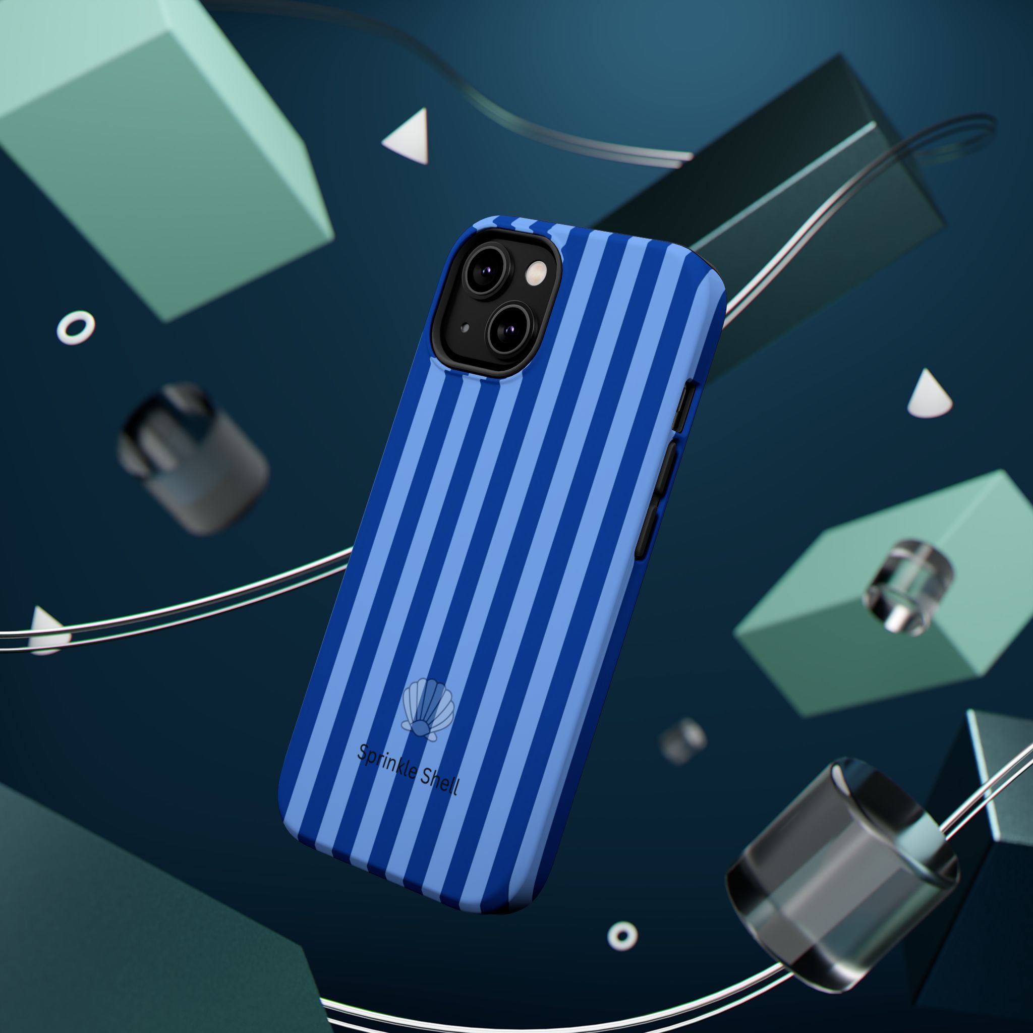 MagSafe blue striped case