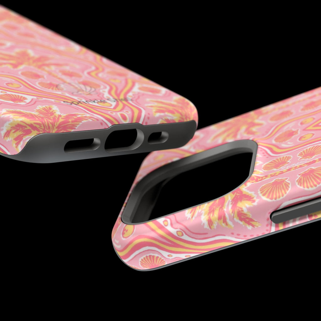 MagSafe pink pink summer palm tree case