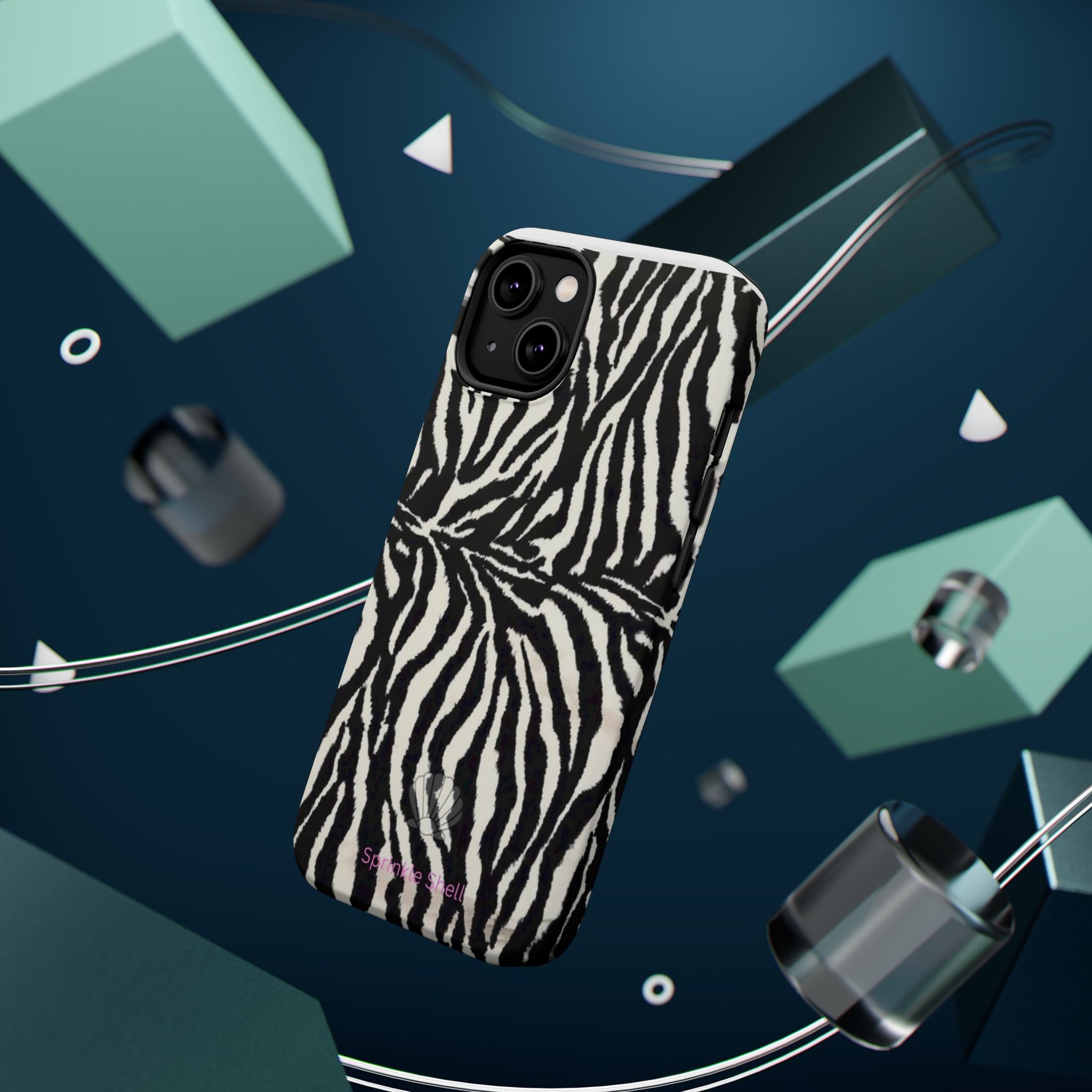 MagSafe black zebra print case