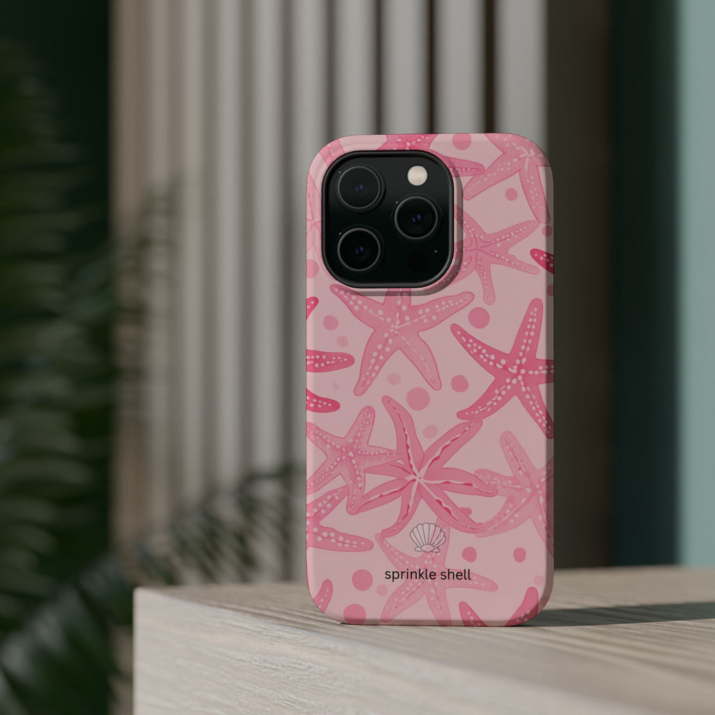 MagSafe Pink Starfish Iphone Case