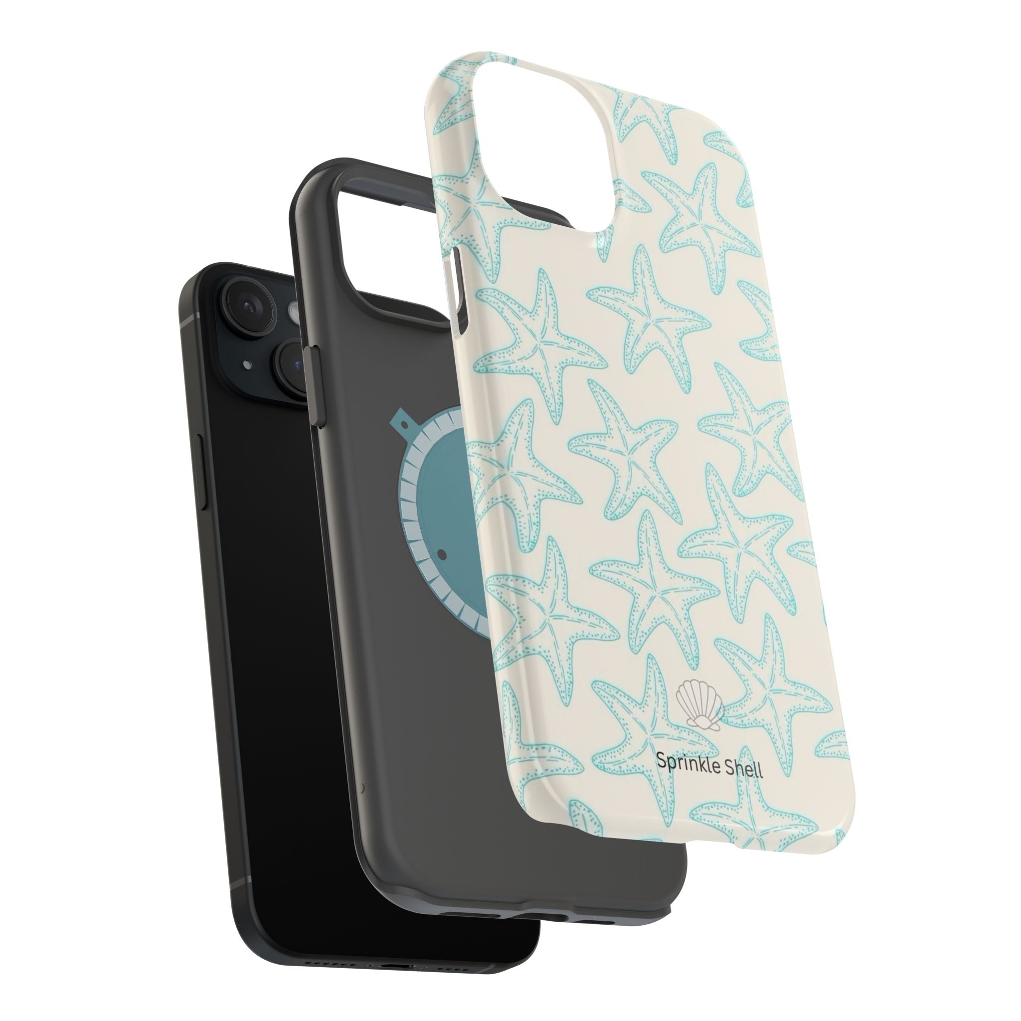 MagSafe teal starfish case