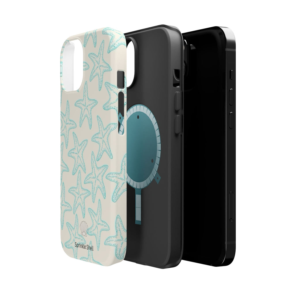 MagSafe teal starfish case