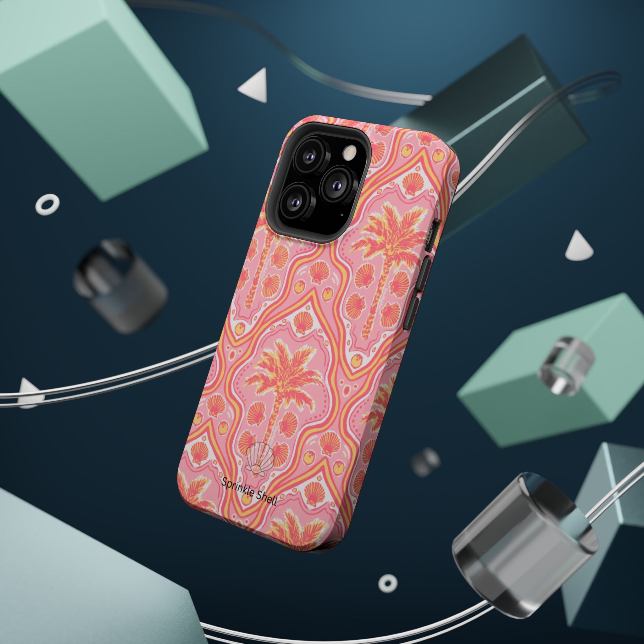 MagSafe pink pink summer palm tree case