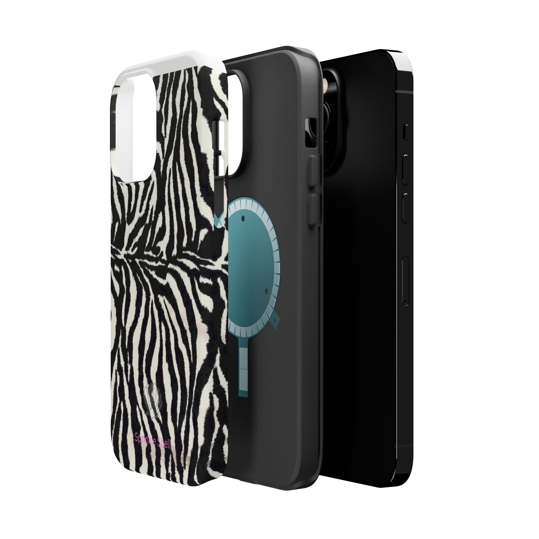 MagSafe black zebra print case