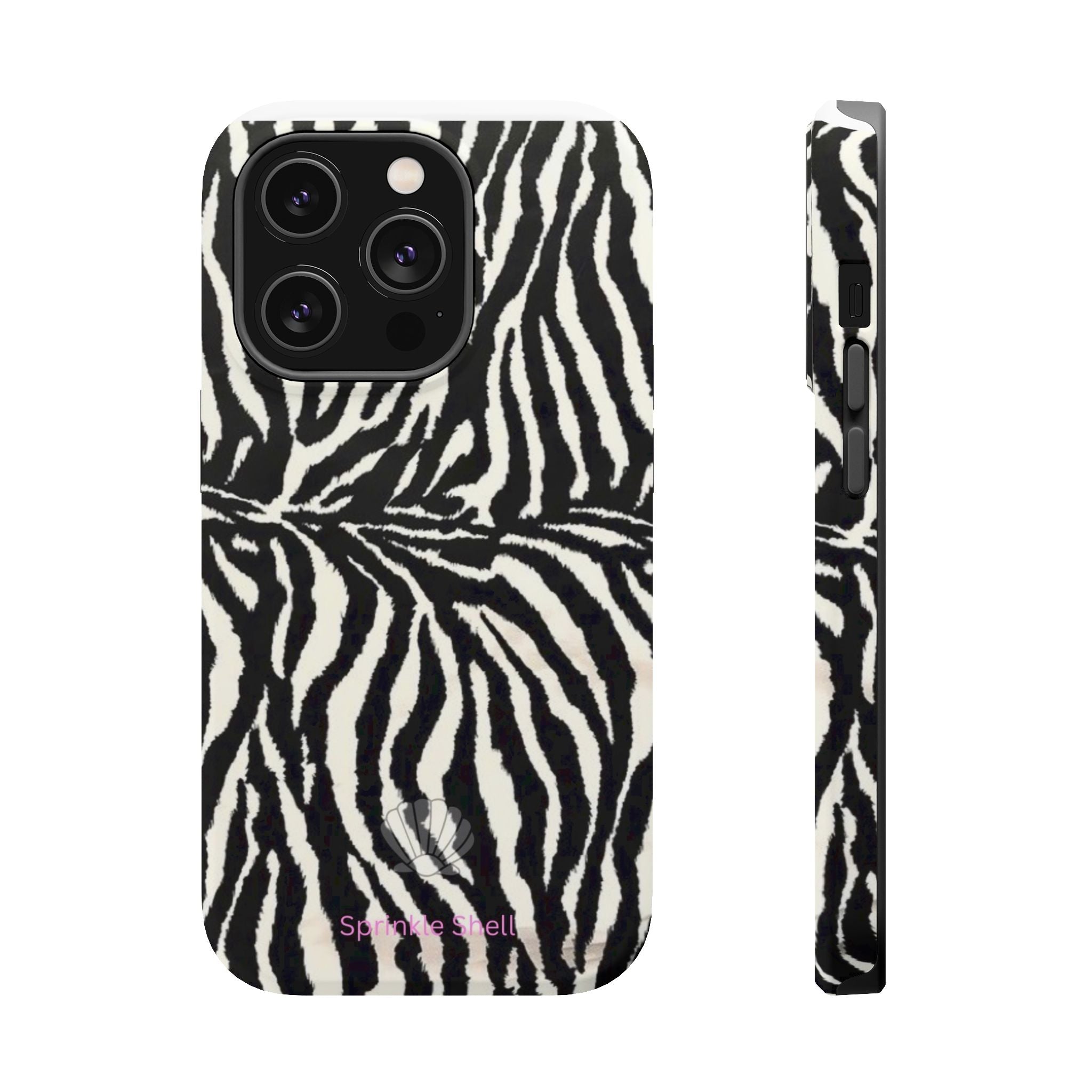 MagSafe black zebra print case