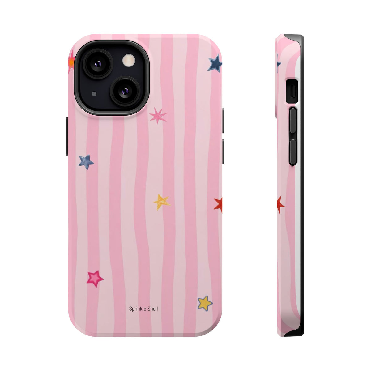MagSafe pink lines & stars case