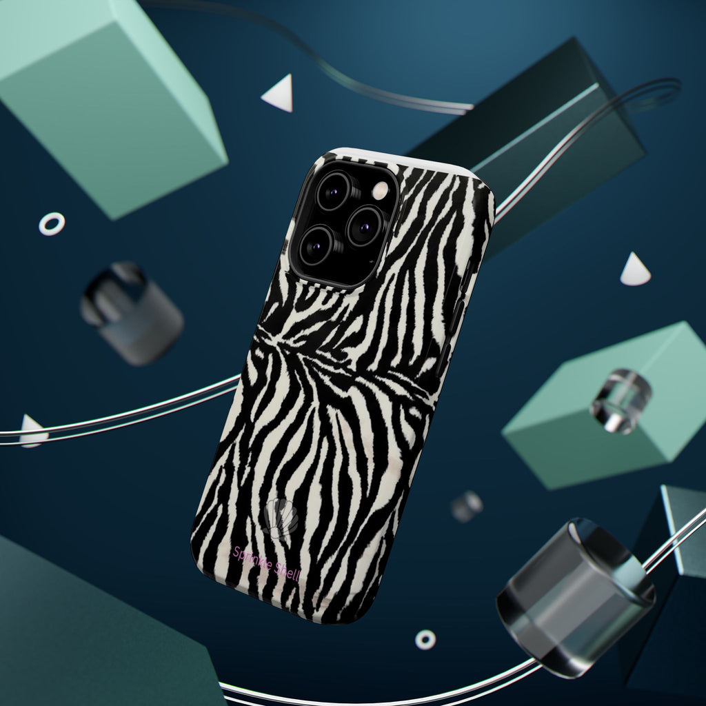 MagSafe black zebra print case