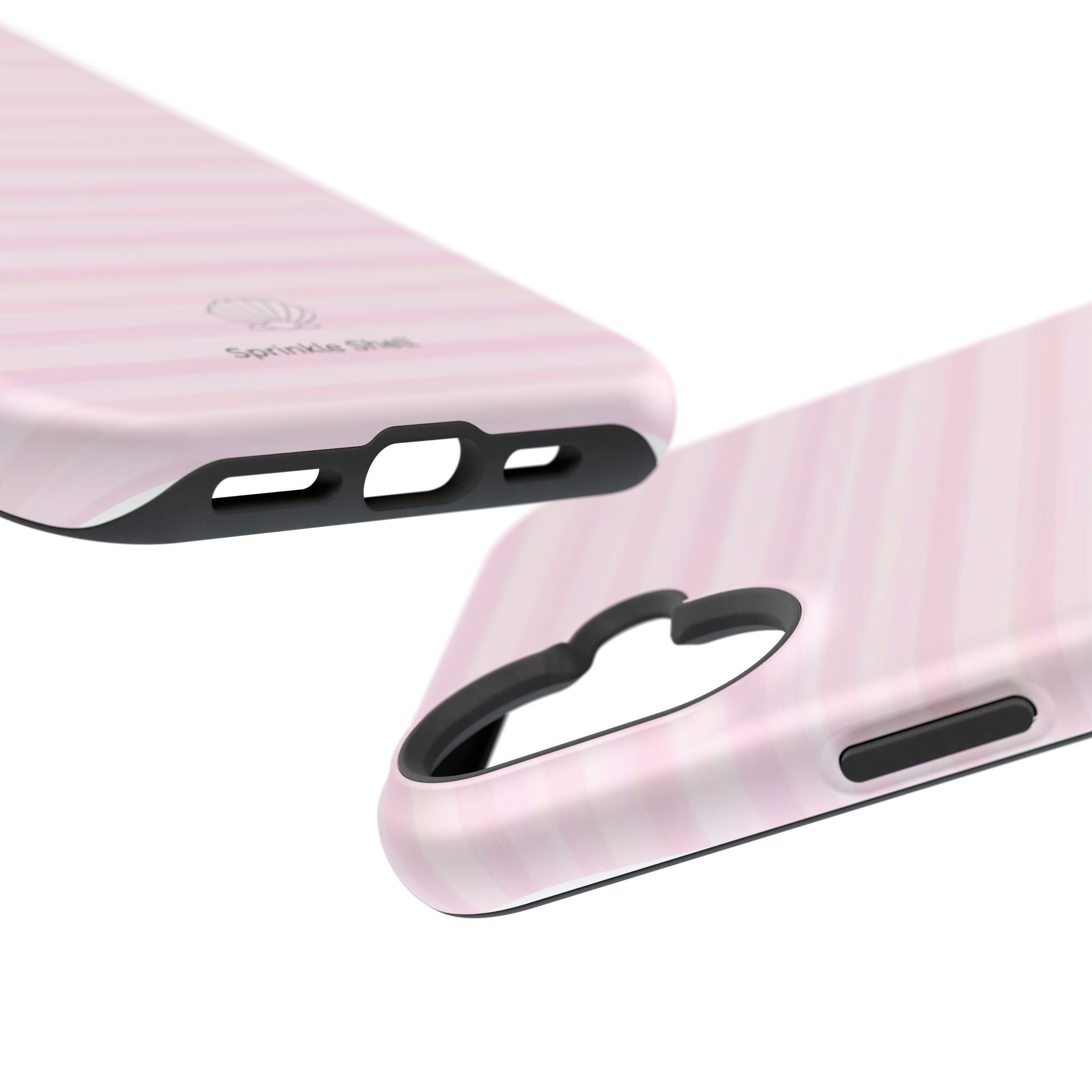 MagSafe pink stripes case