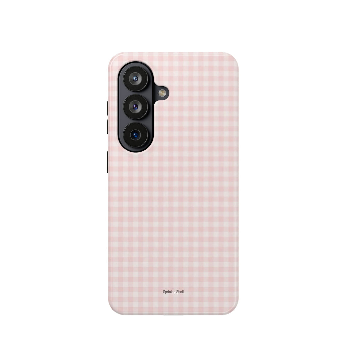 MagSafe light pink plaid case