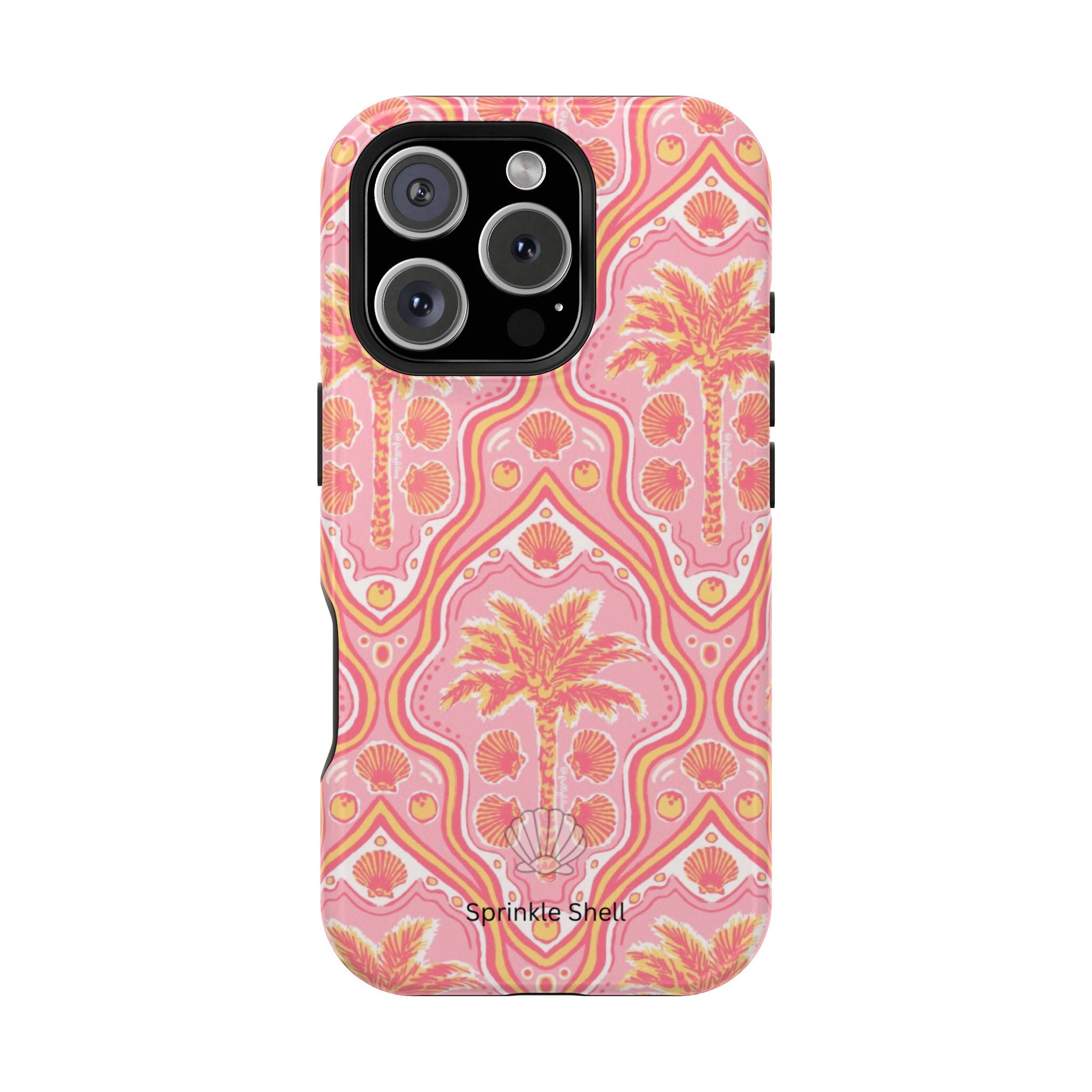 MagSafe pink pink summer palm tree case