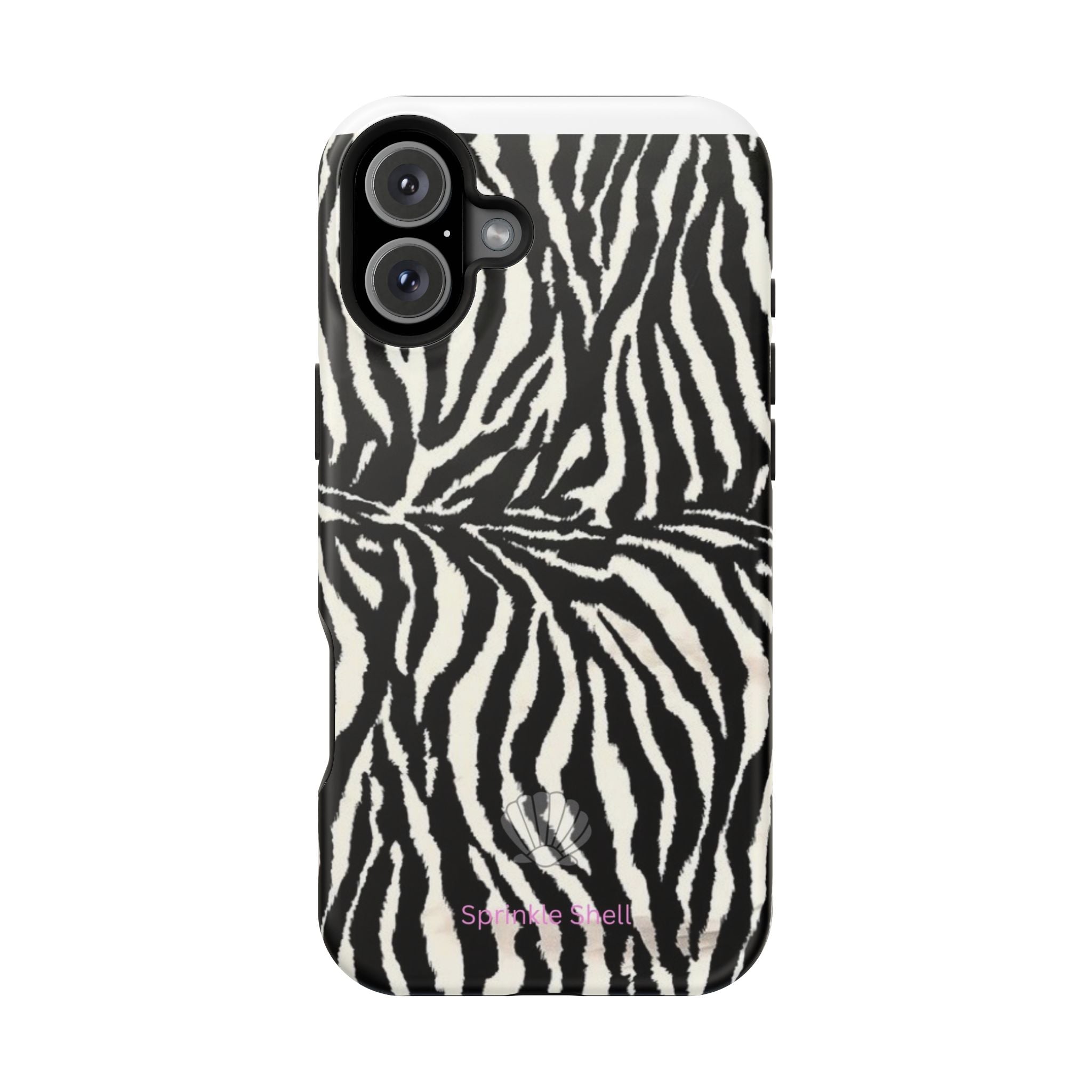 MagSafe black zebra print case