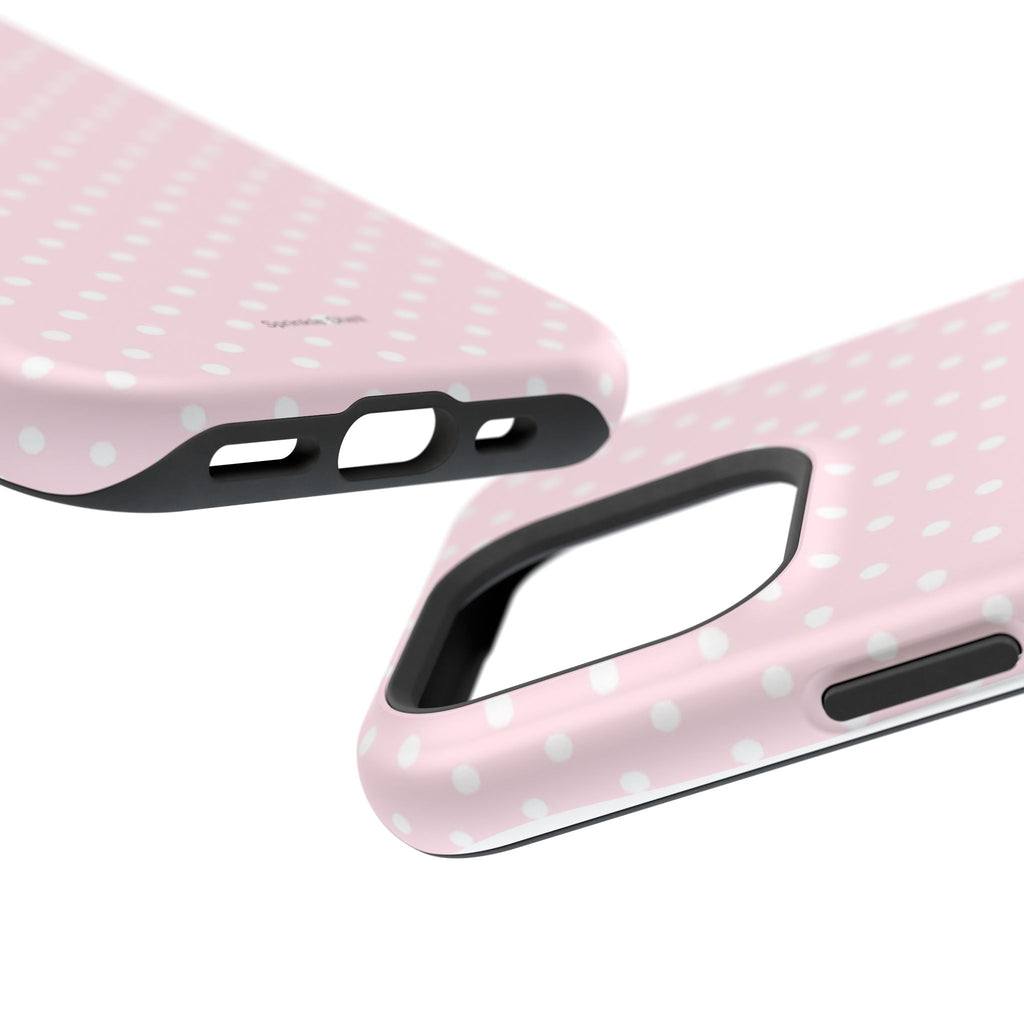 MagSafe light pink polka dots case