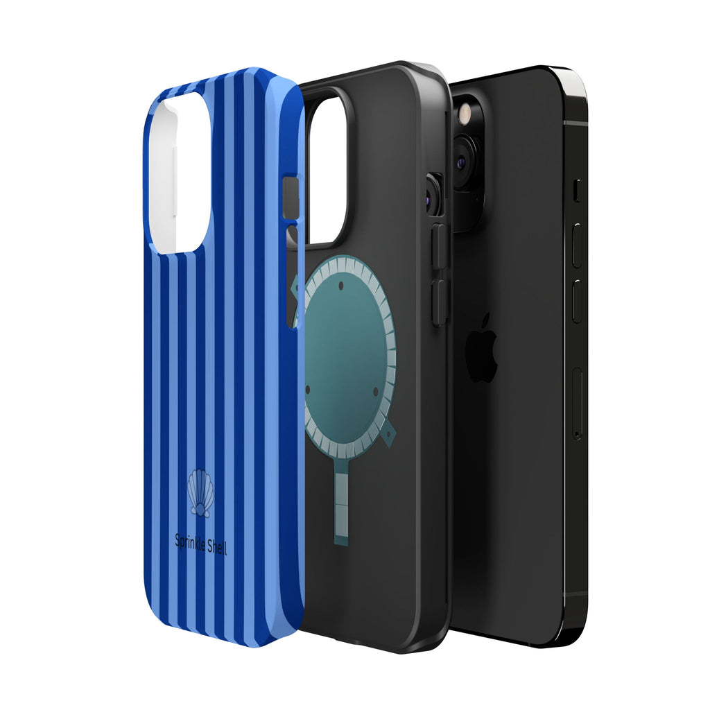 MagSafe blue striped case