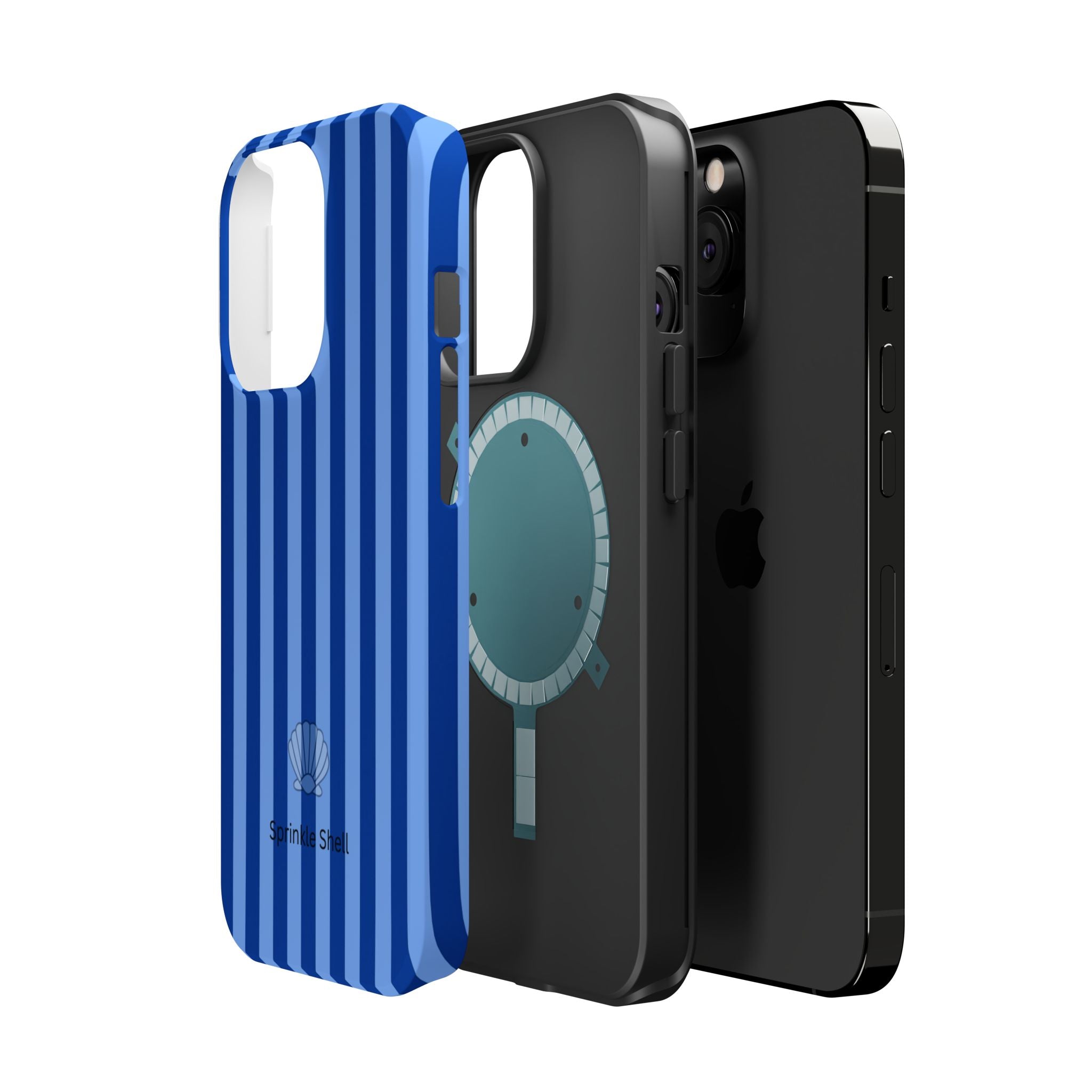 MagSafe blue striped case