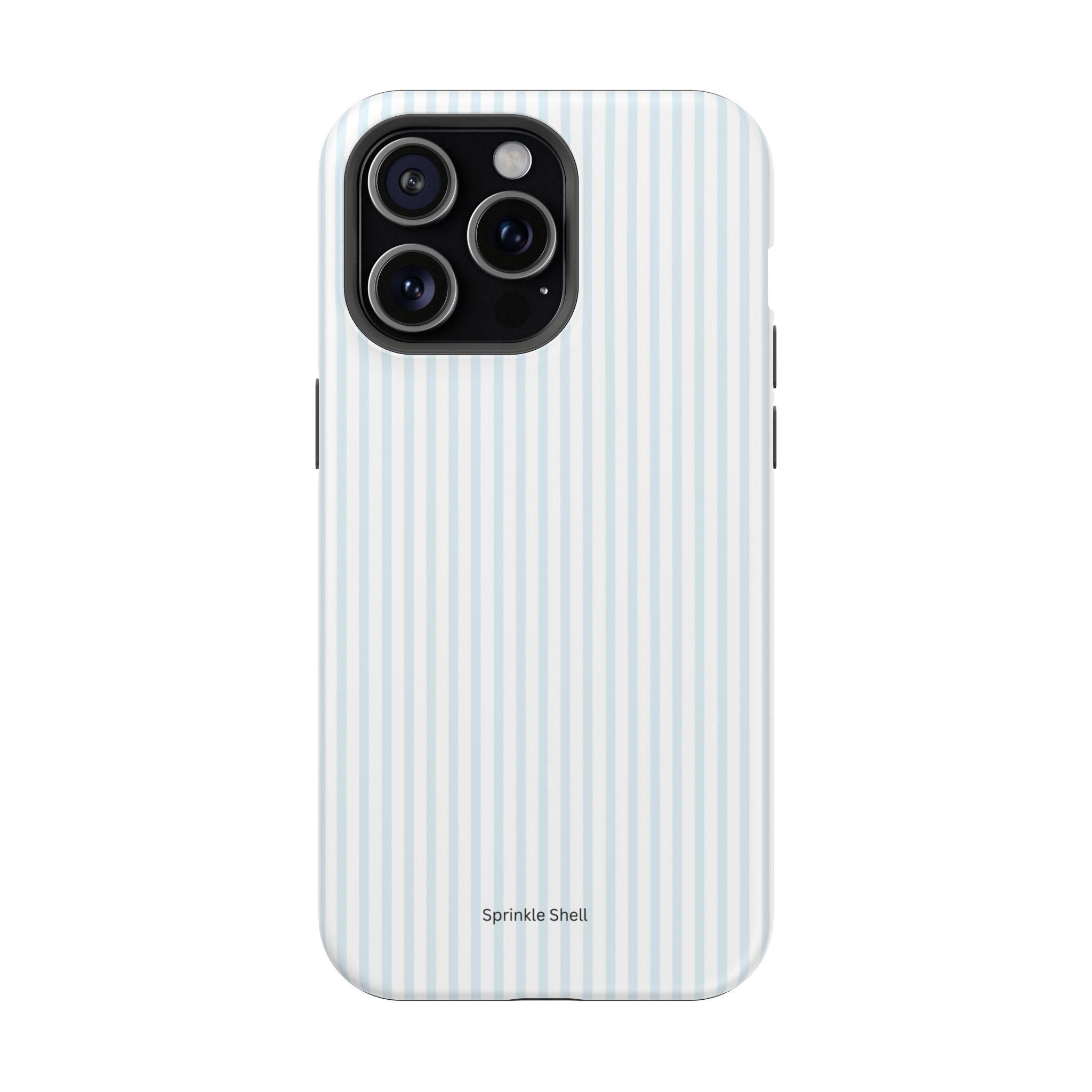 MagSafe light blue stripes iphone case