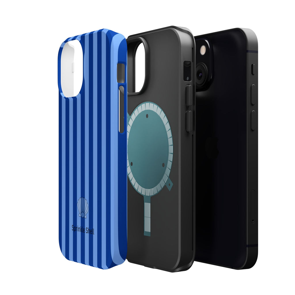 MagSafe blue striped case