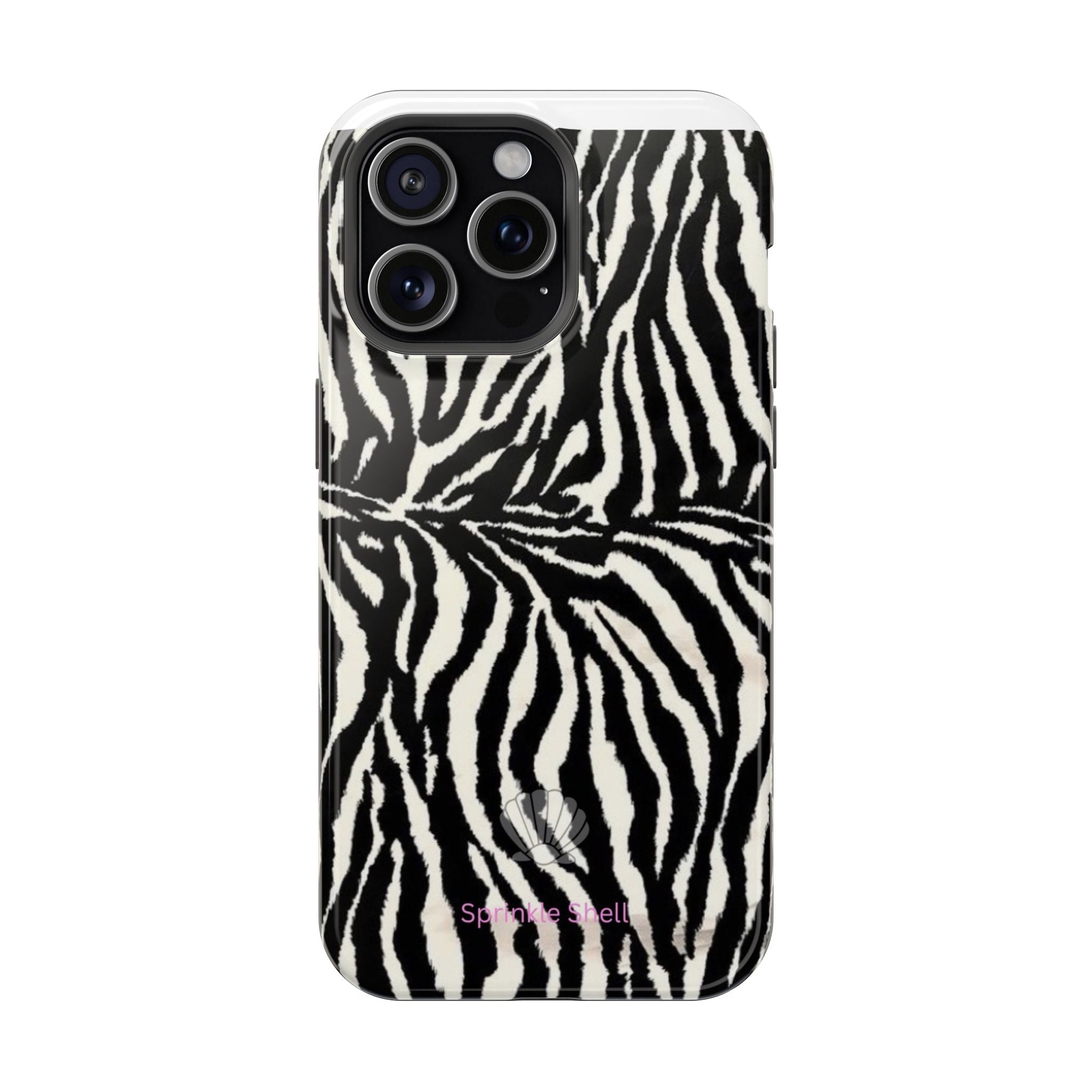 MagSafe black zebra print case