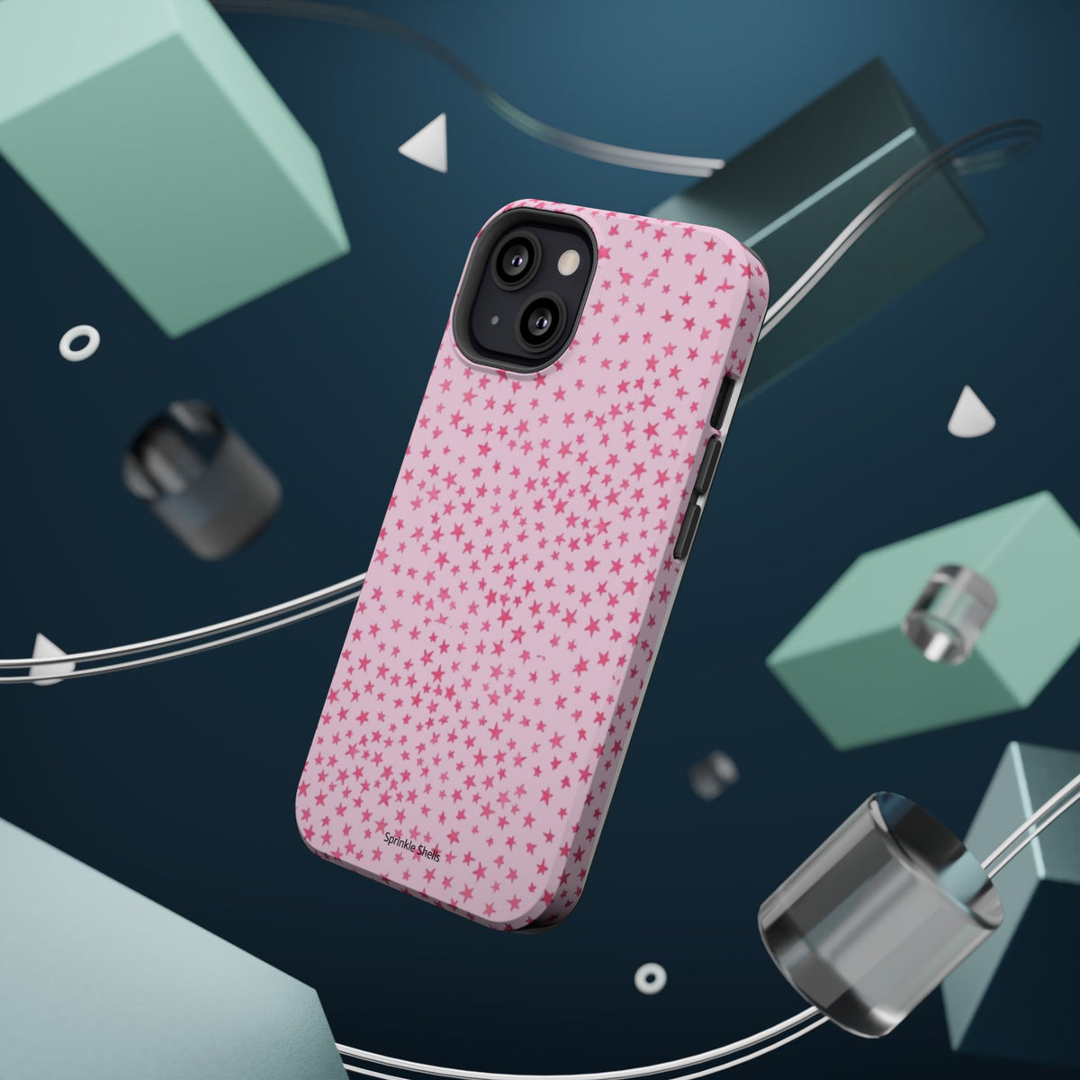MagSafe mini pink stars case