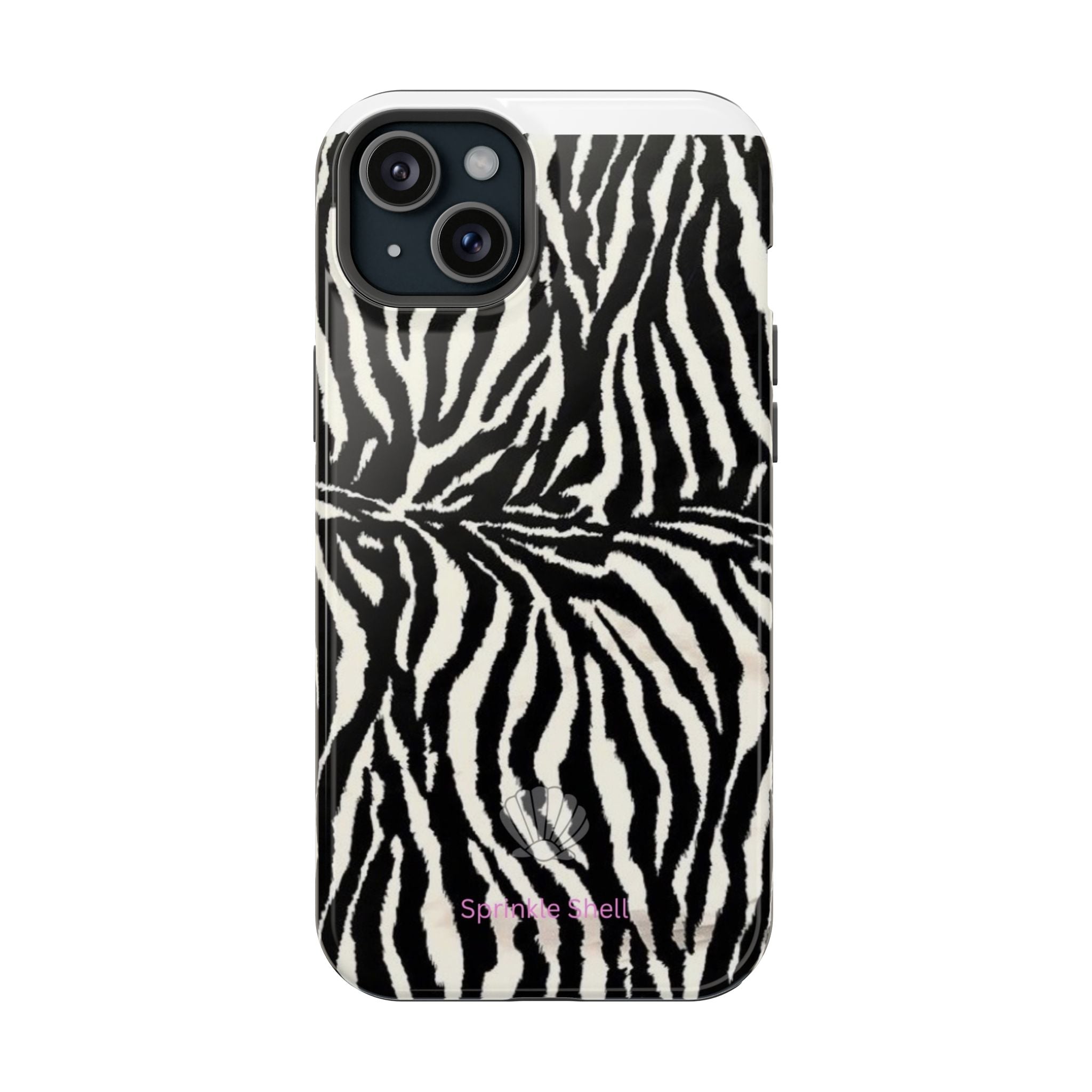 MagSafe black zebra print case