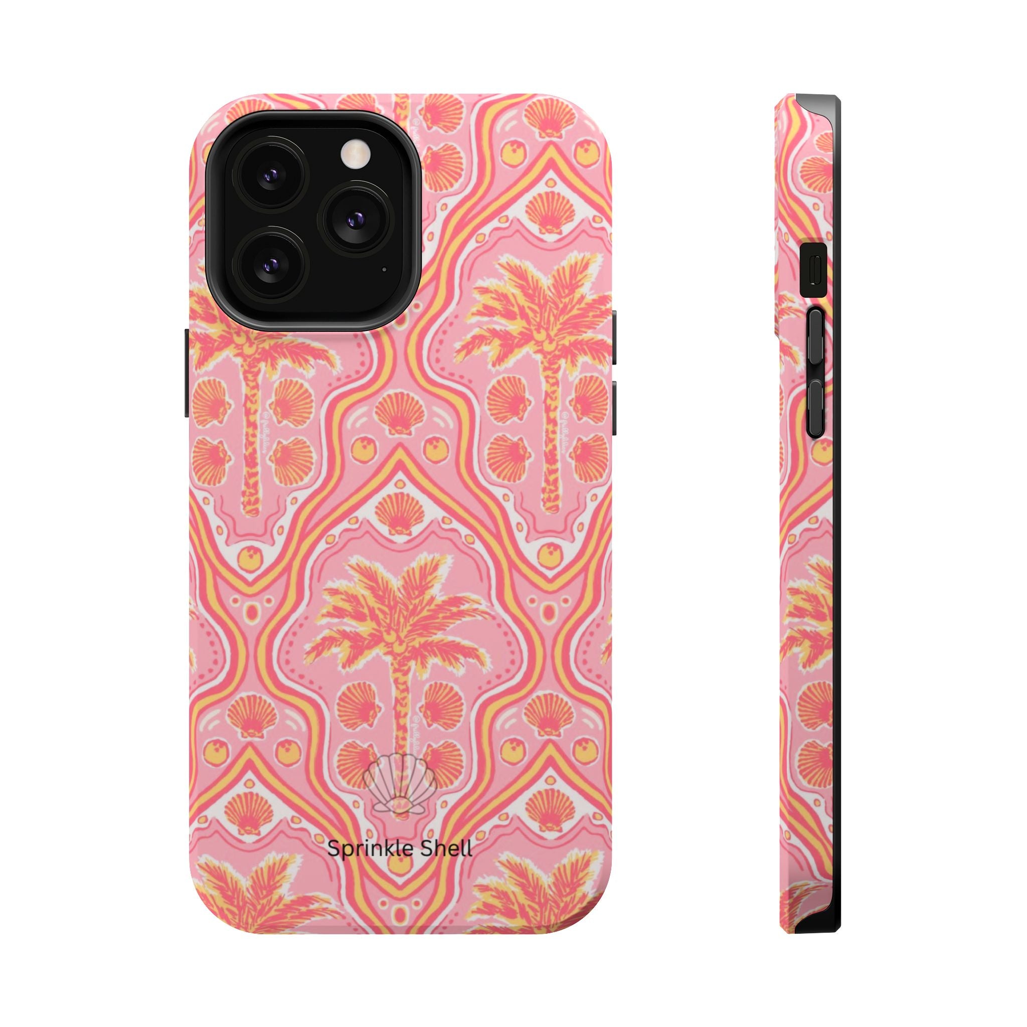 MagSafe pink pink summer palm tree case