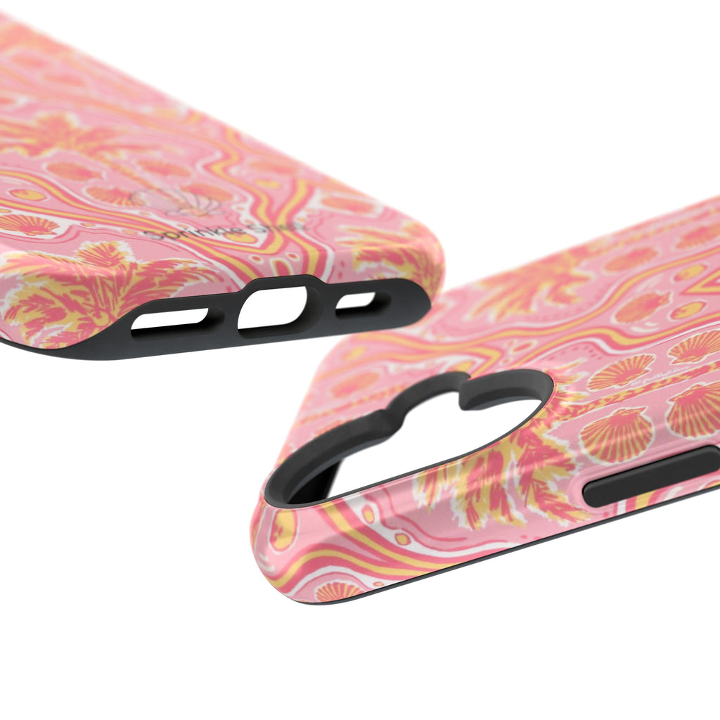 MagSafe pink pink summer palm tree case