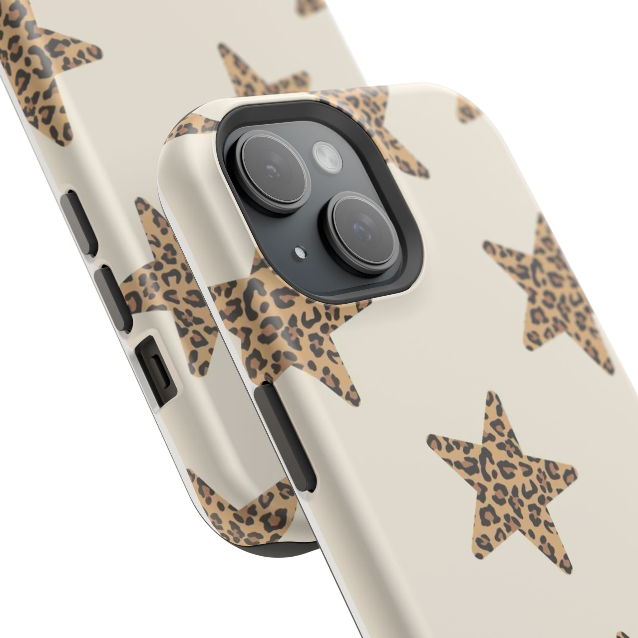 MagSafe Cheetah Print Stars iPhone Case