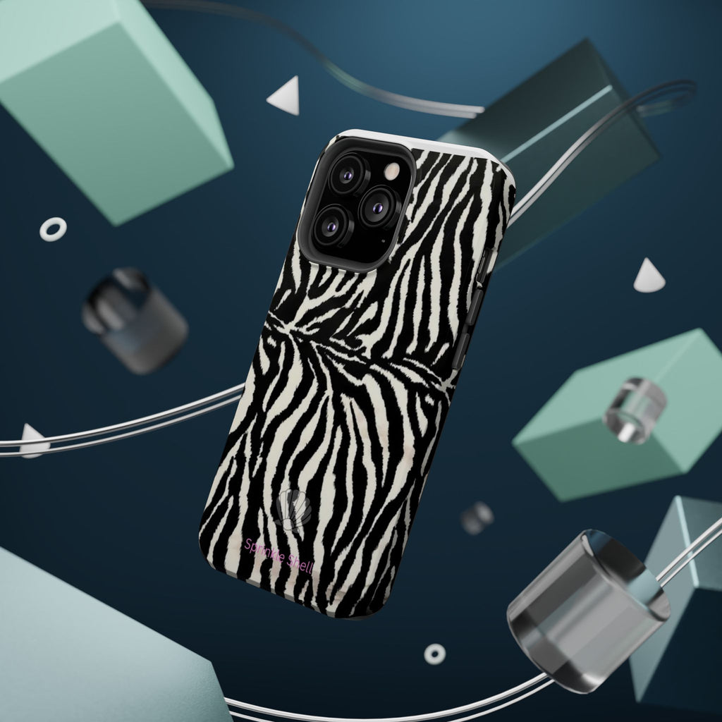 MagSafe black zebra print case