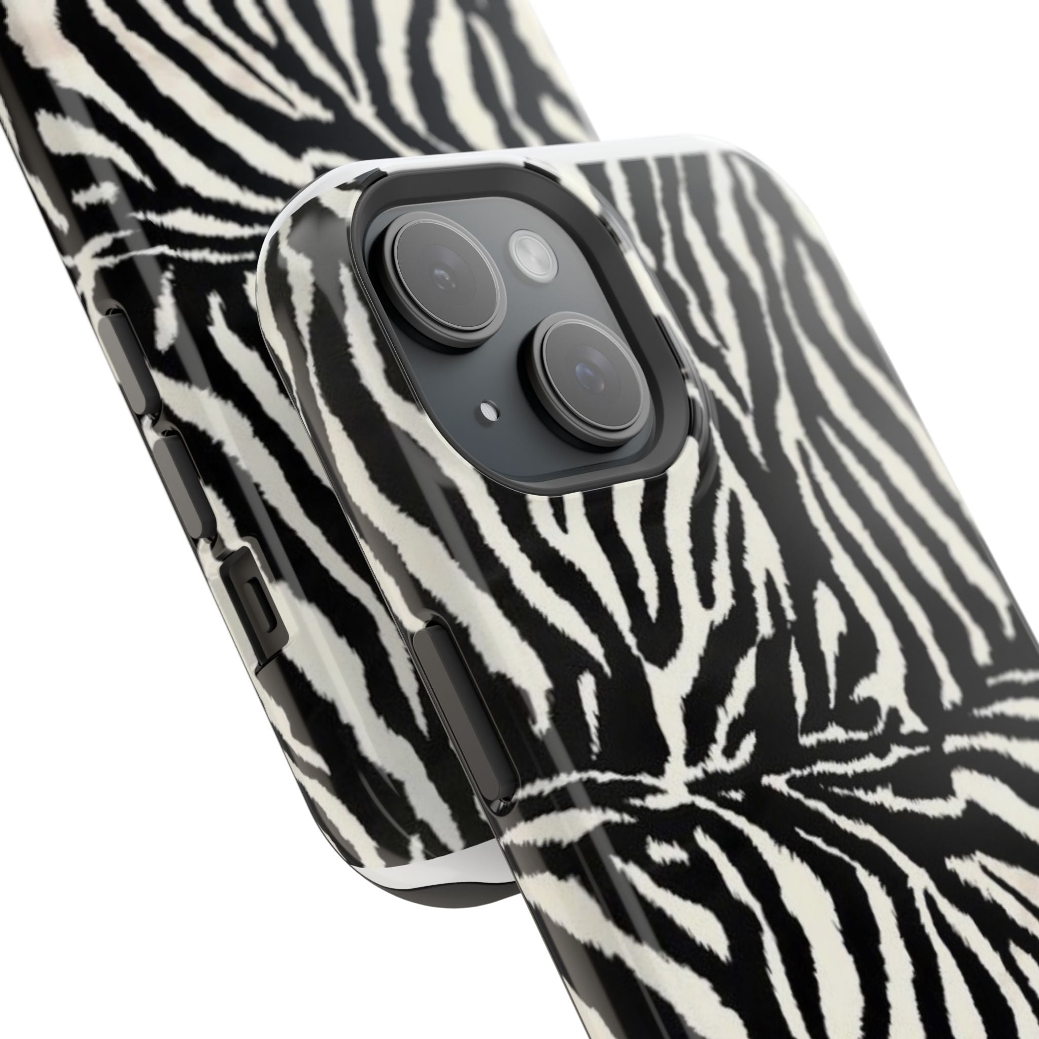 MagSafe black zebra print case