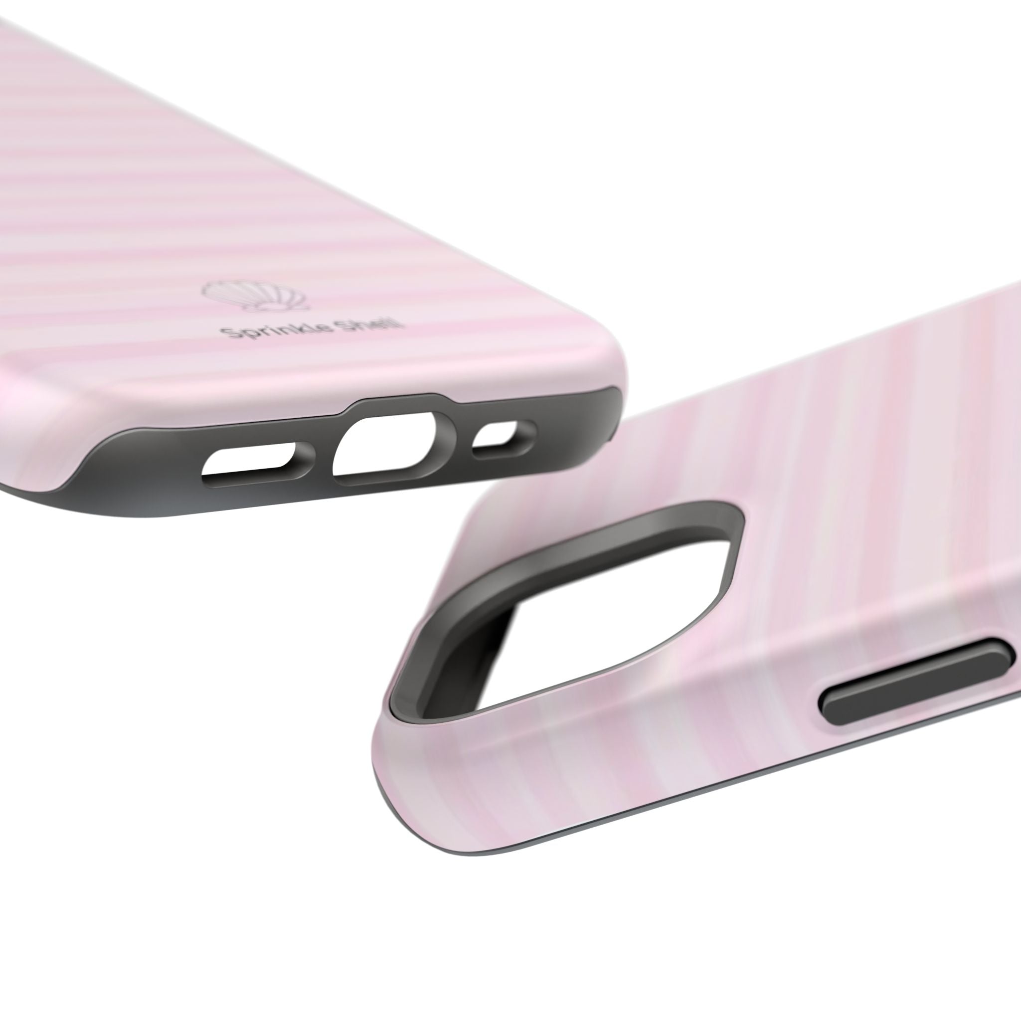 MagSafe pink stripes case