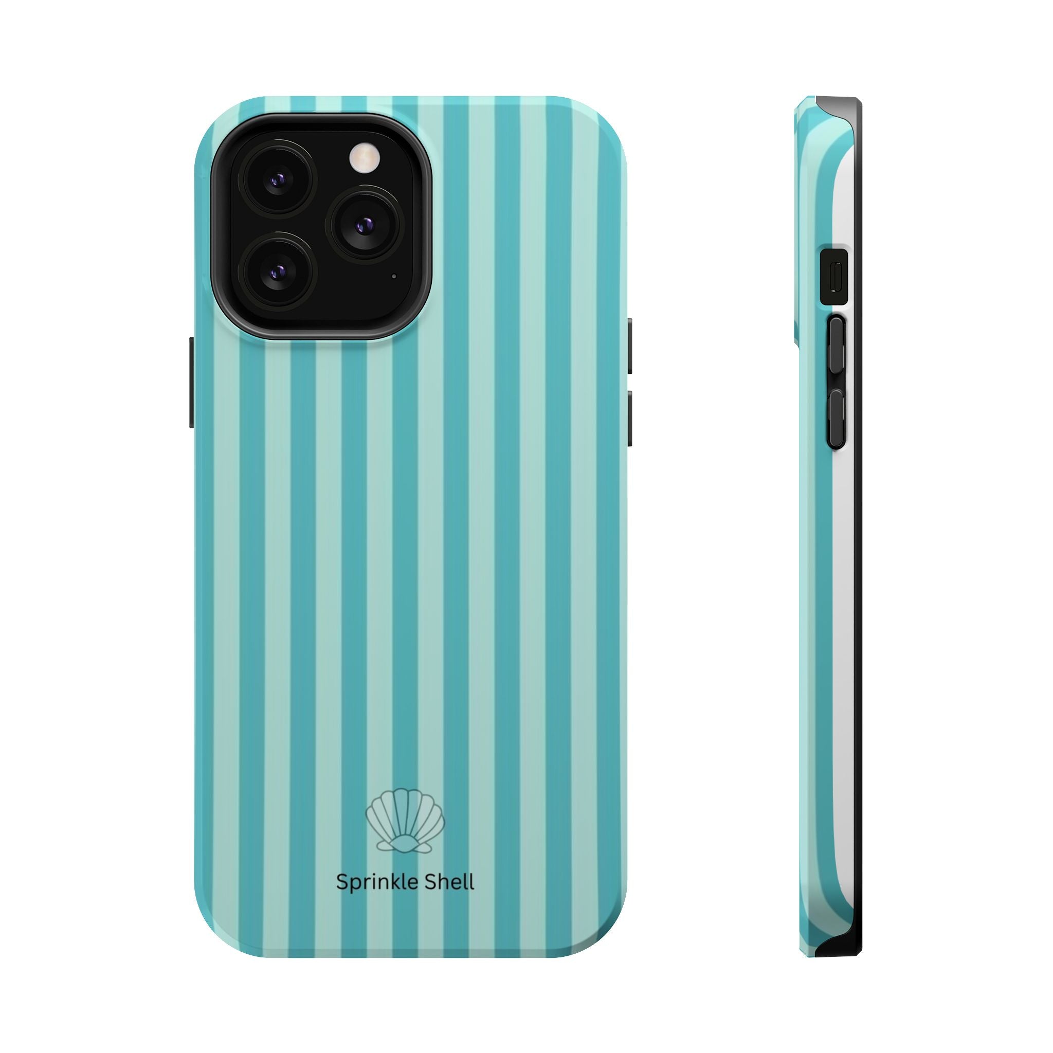 MagSafe teal striped case