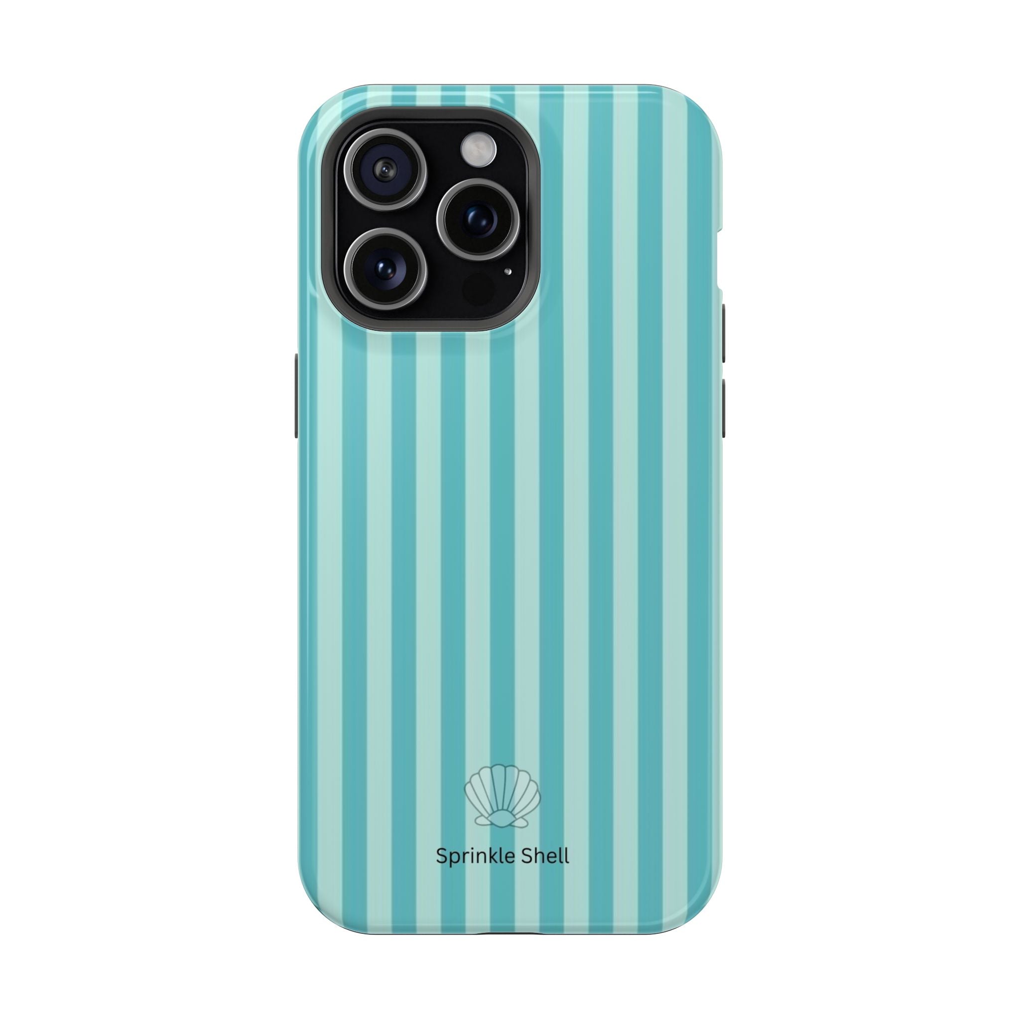 MagSafe teal striped case