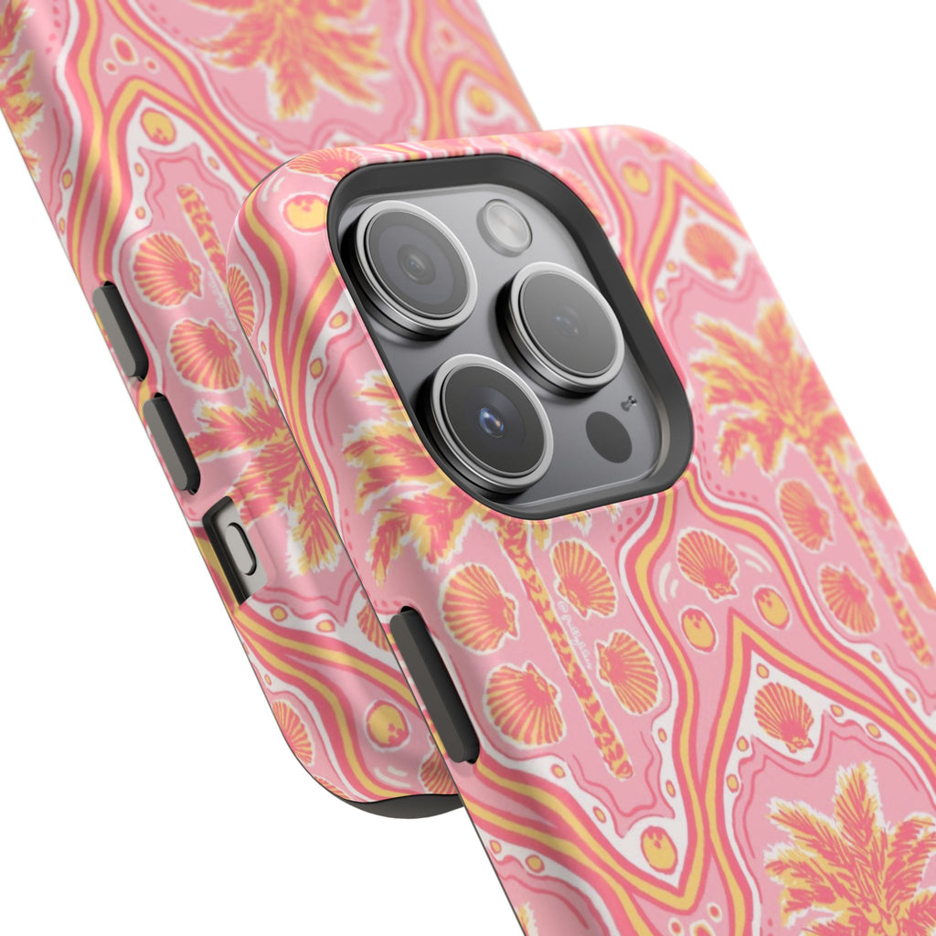 MagSafe pink pink summer palm tree case