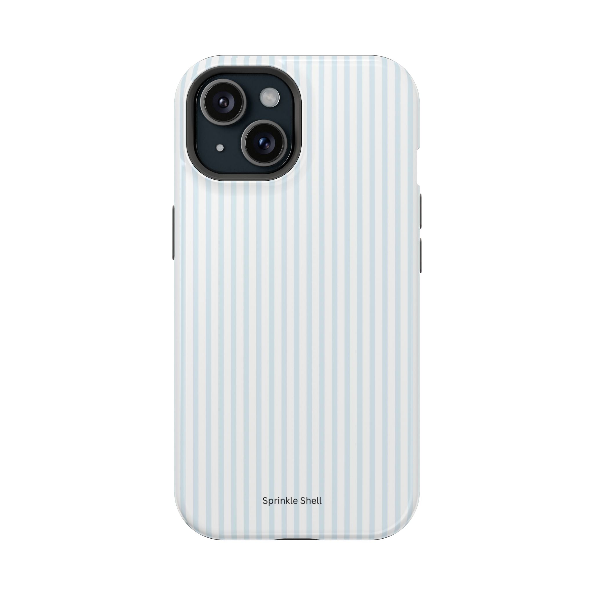 MagSafe light blue stripes iphone case
